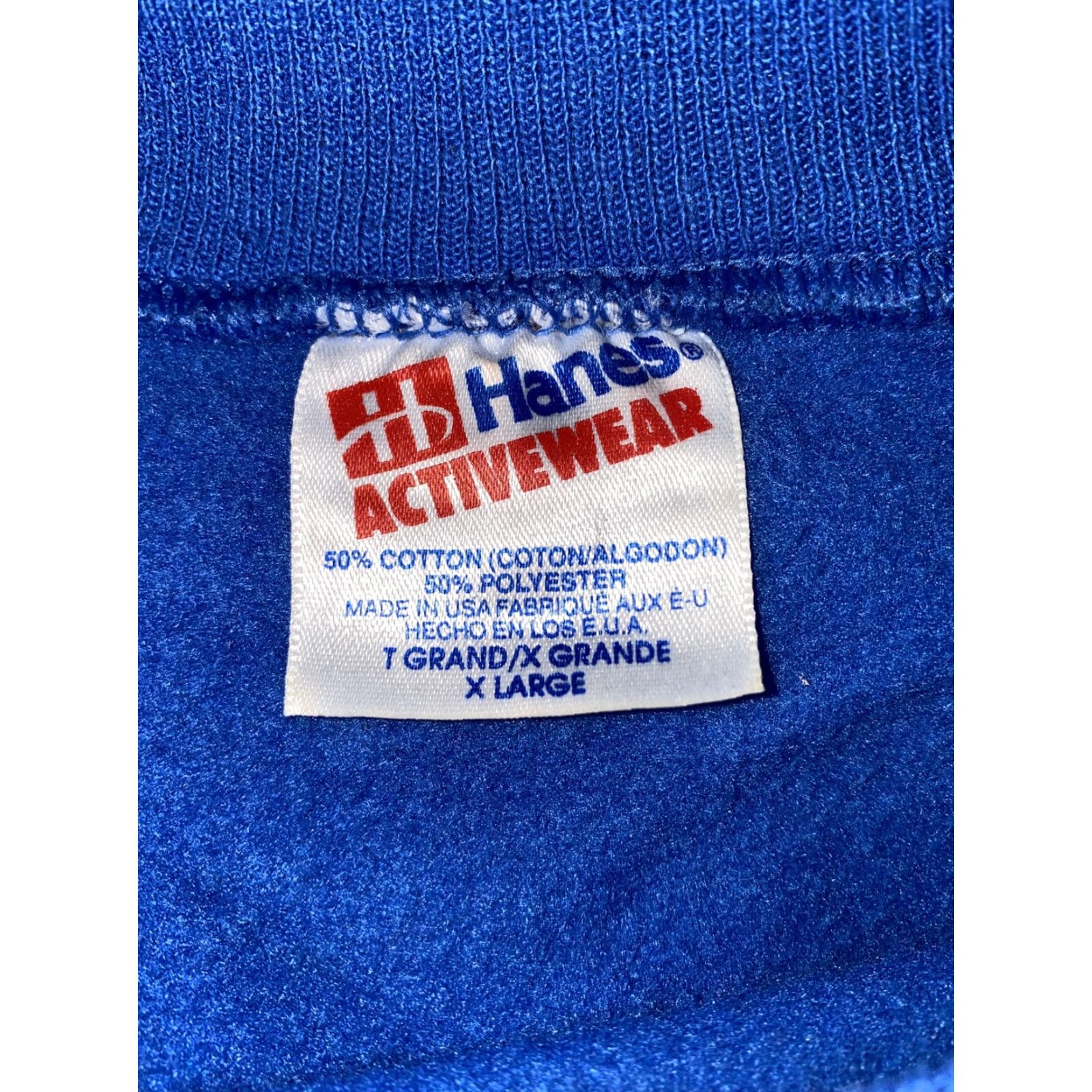 Hanes VINTAGE Hanes Activewear Sweatshirt Alaska Fleece Lined Blue Size XL Mens Size US XL / EU 56 / 4 - 5 Thumbnail