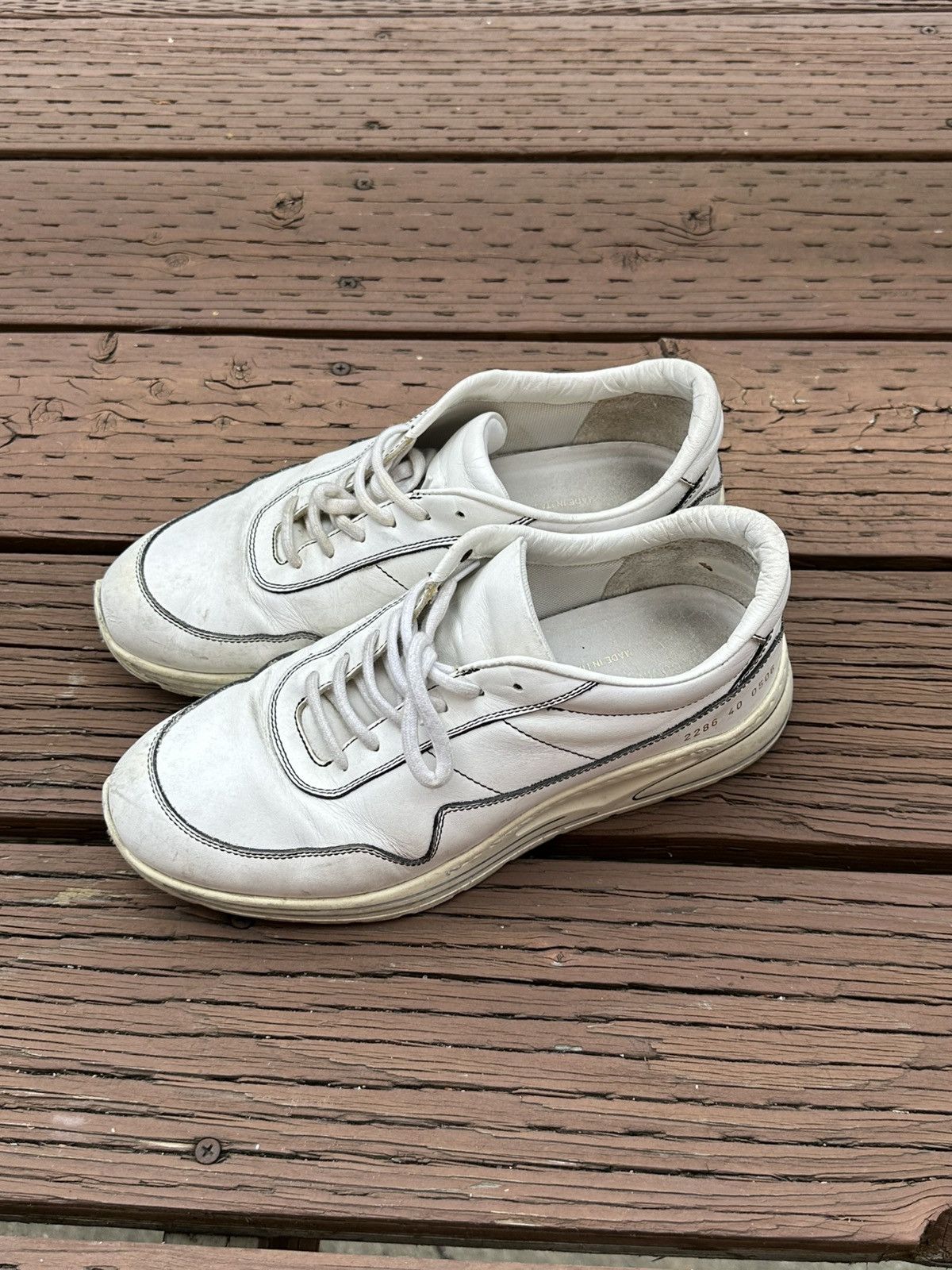 Common Projects RARE GRAIL Common Projects white leather bball low size 40 Size US 8 / EU 41 - 9 Thumbnail