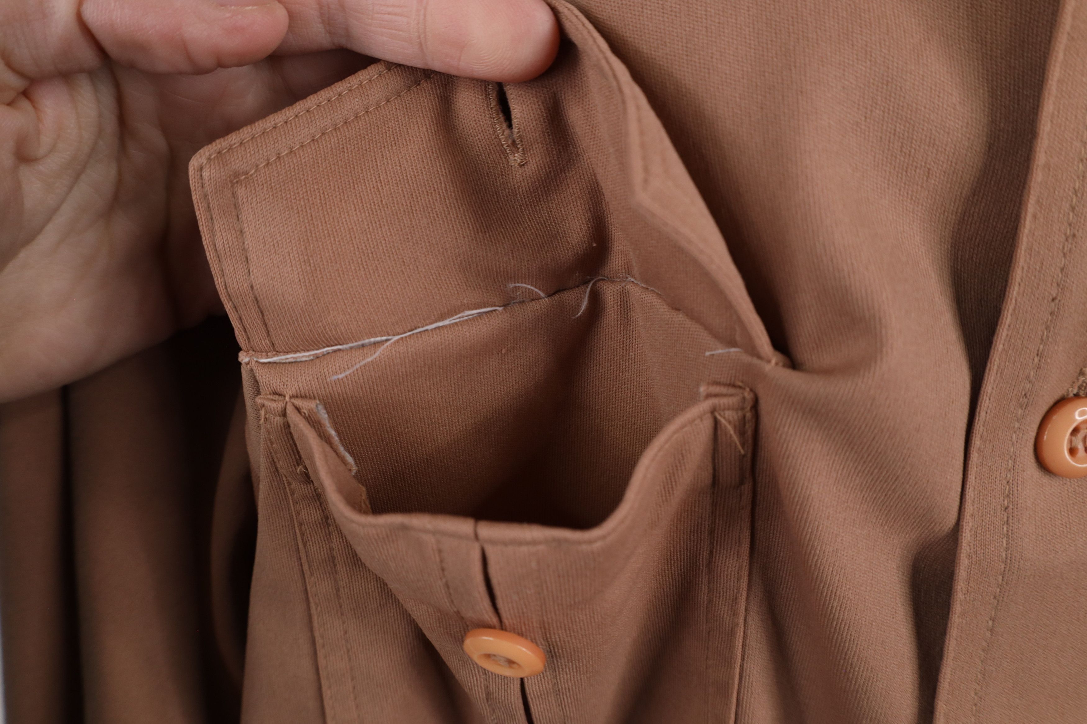 Vintage Vintage 70s Streetwear Long Sleeve Button Shirt Beige Size US M / EU 48-50 / 2 - 6 Thumbnail
