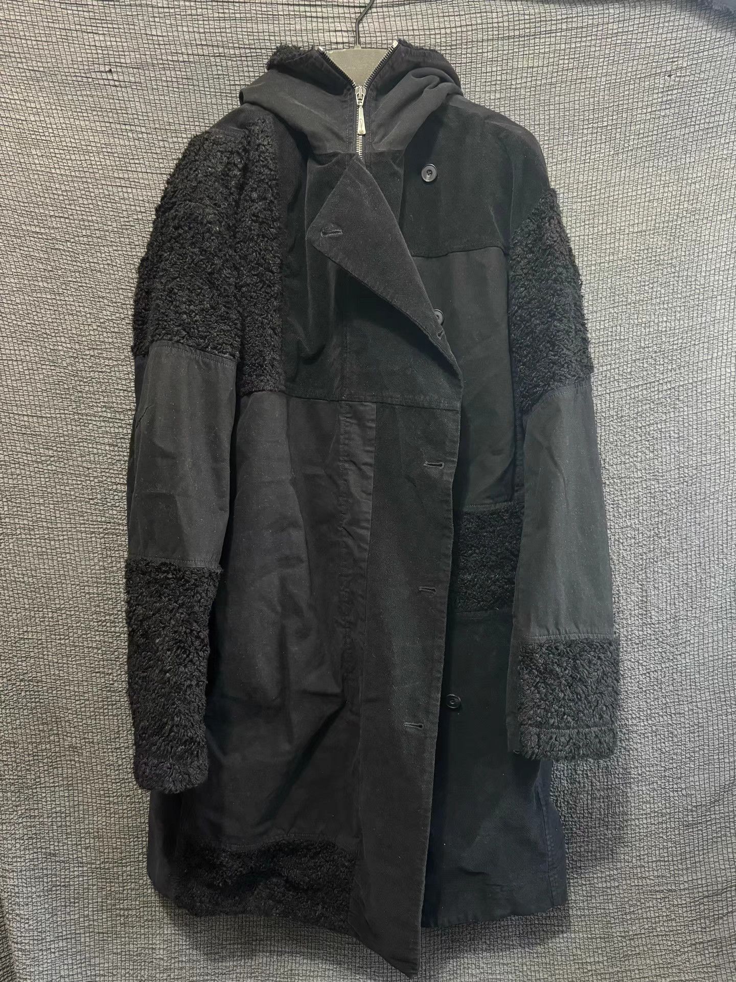 Masnada Masnada Italian dark avant-garde patchwork coat. Size US XXS / EU 40 - 3 Thumbnail