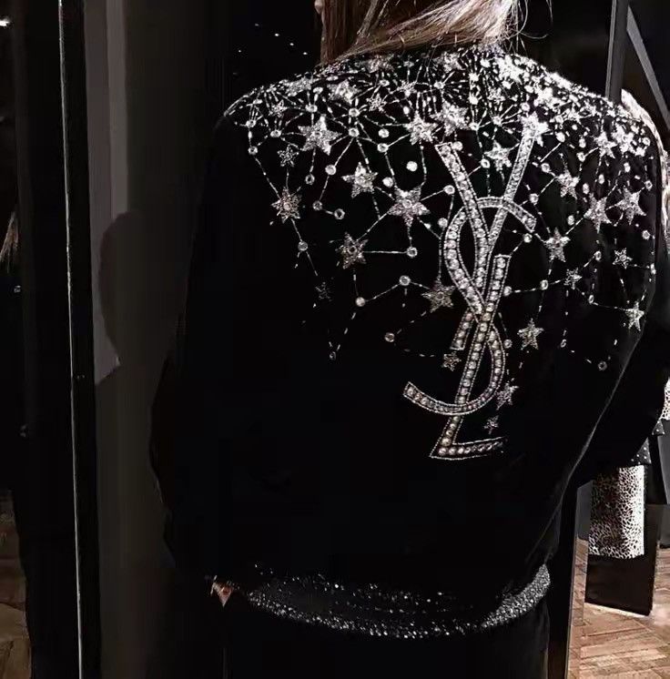 Anthony Vaccarello Saint Laurent Black Velvet Bomber Jacket Size XS / US 0-2 / IT 36-38 - 7 Thumbnail