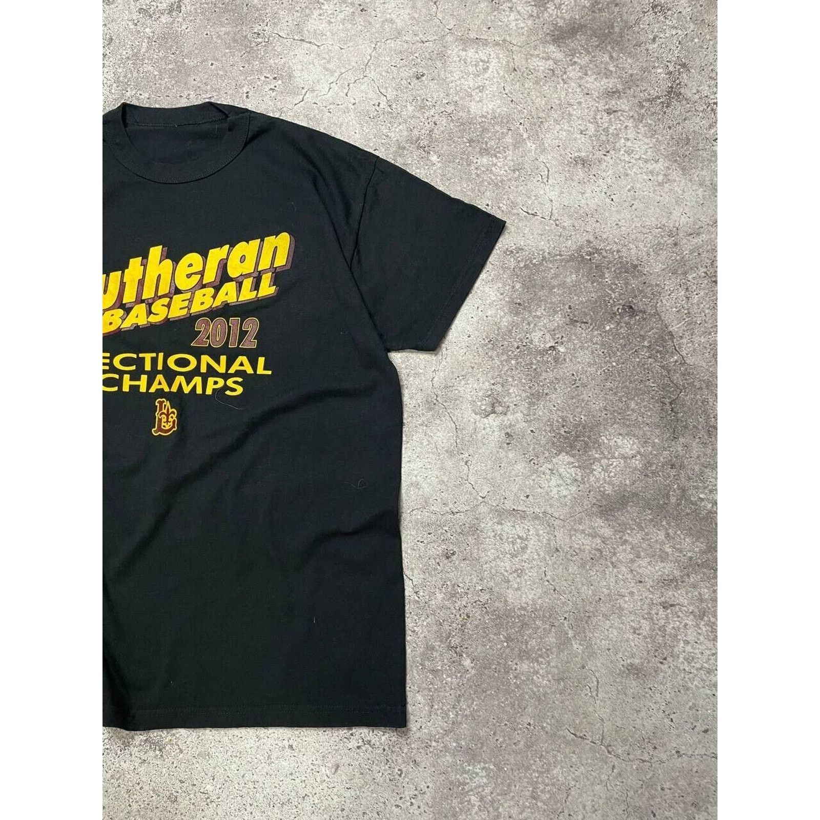 Vintage Vintage Lutheran Baseball Sectional Champs T-Shirt Black M Size US M / EU 48-50 / 2 - 3 Thumbnail