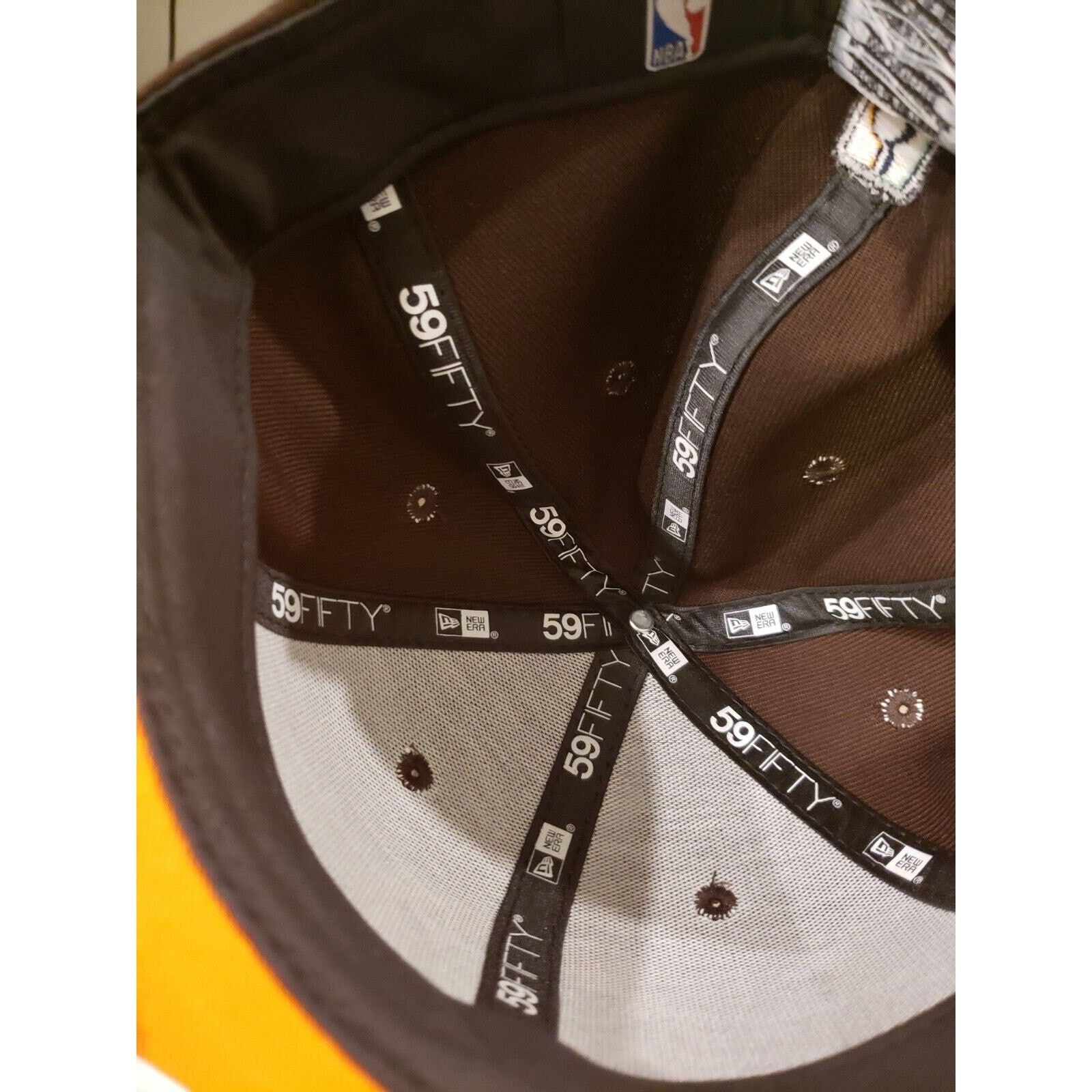 New Era Toronto Raptors Hat Cap 59Fifty Size 7 3/8 Brown New Era Size ONE SIZE - 7 Thumbnail