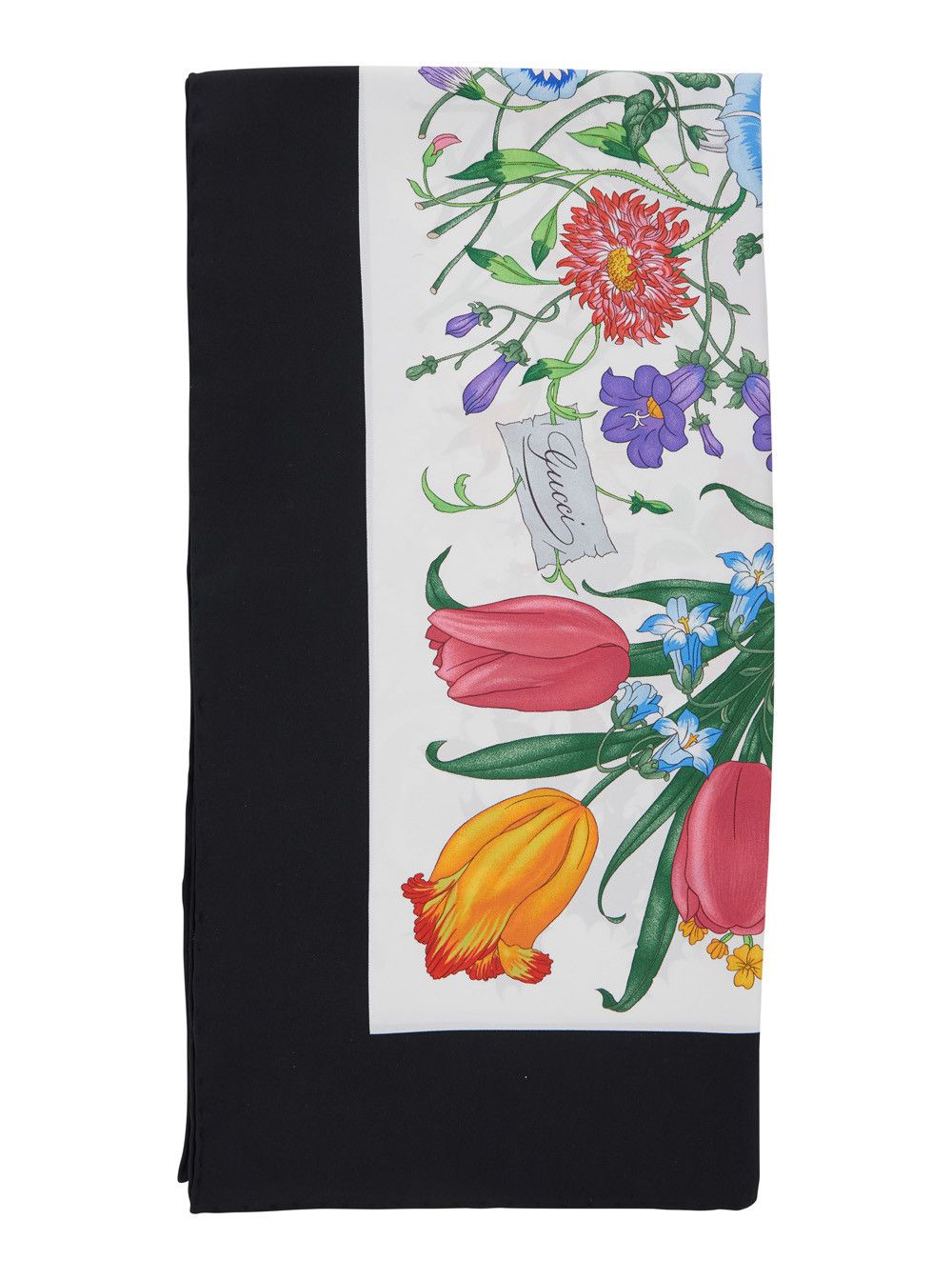 Gucci Silk Scarf with Gucci Flora All-Over Multicolor for Women Size ONE SIZE - 1 Thumbnail