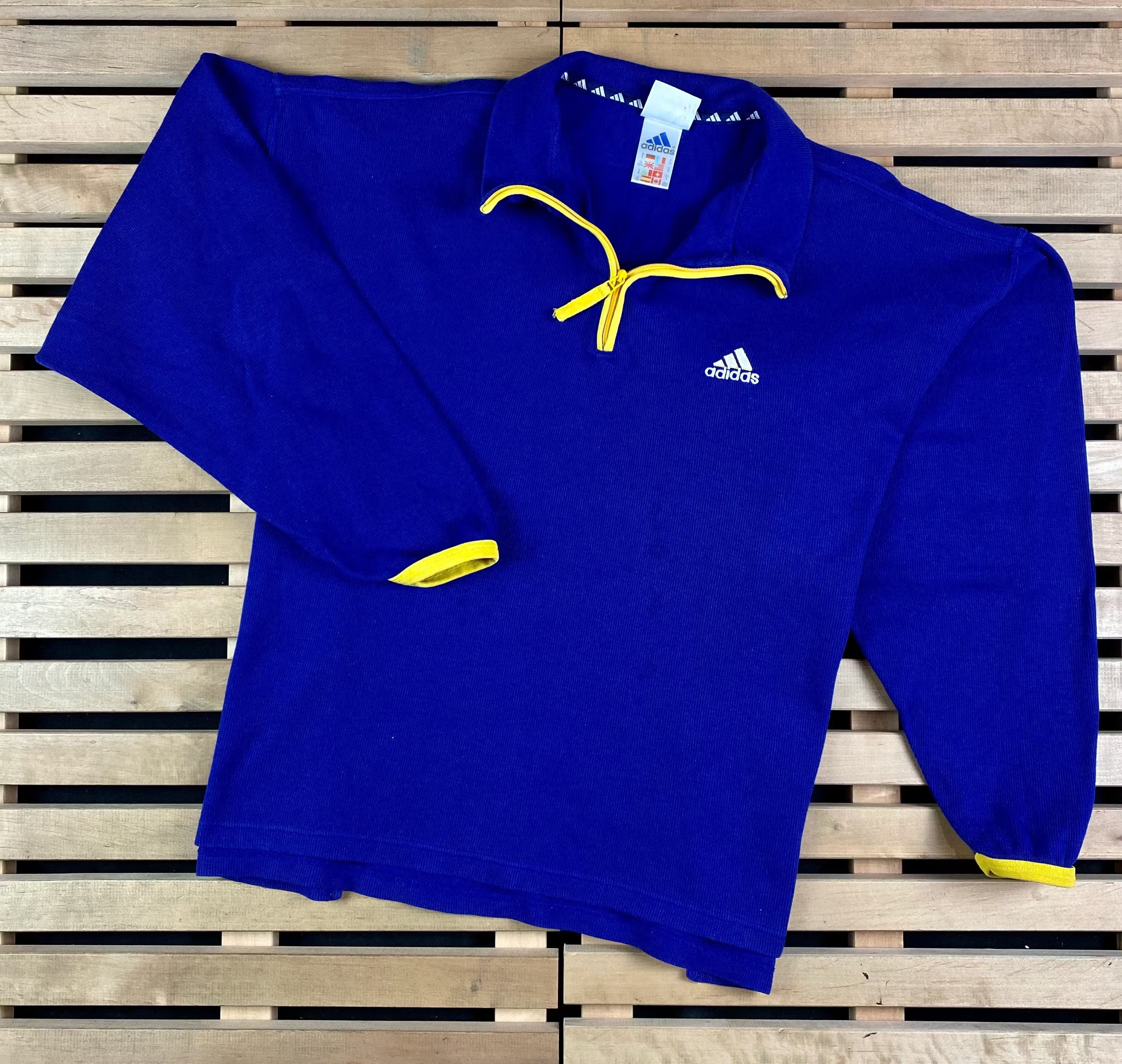 Adidas × Vintage Men’s Sweatshirt Long Sleeve 1/3 Zip Adidas Vintage Size M Size US M / EU 48-50 / 2 - 1 Thumbnail