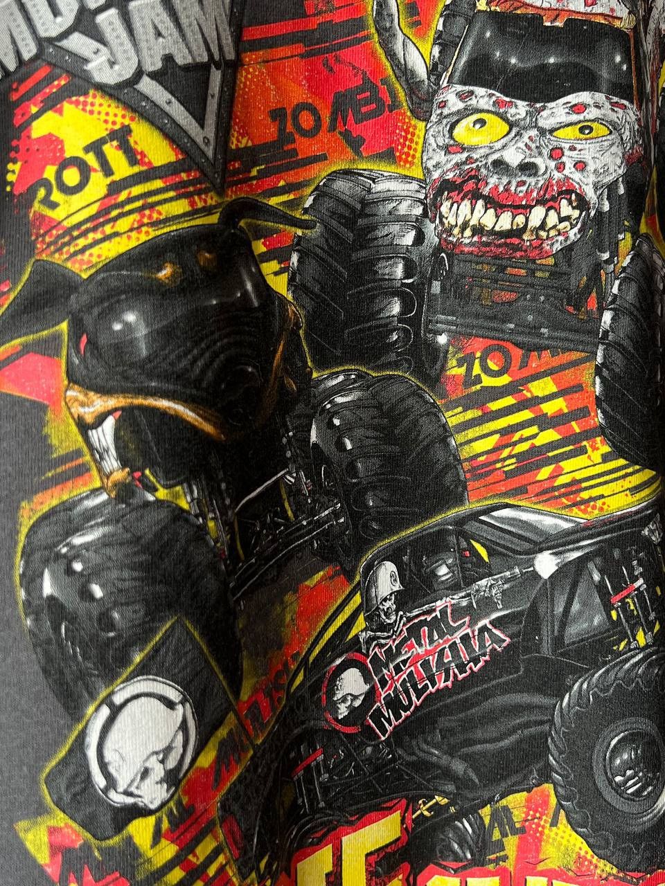 Japanese Brand × Vintage VTG 💥RARE💥 Monster Jam Tee Zombie Metal Mulisha Full Printed Size US S / EU 44-46 / 1 - 5 Thumbnail