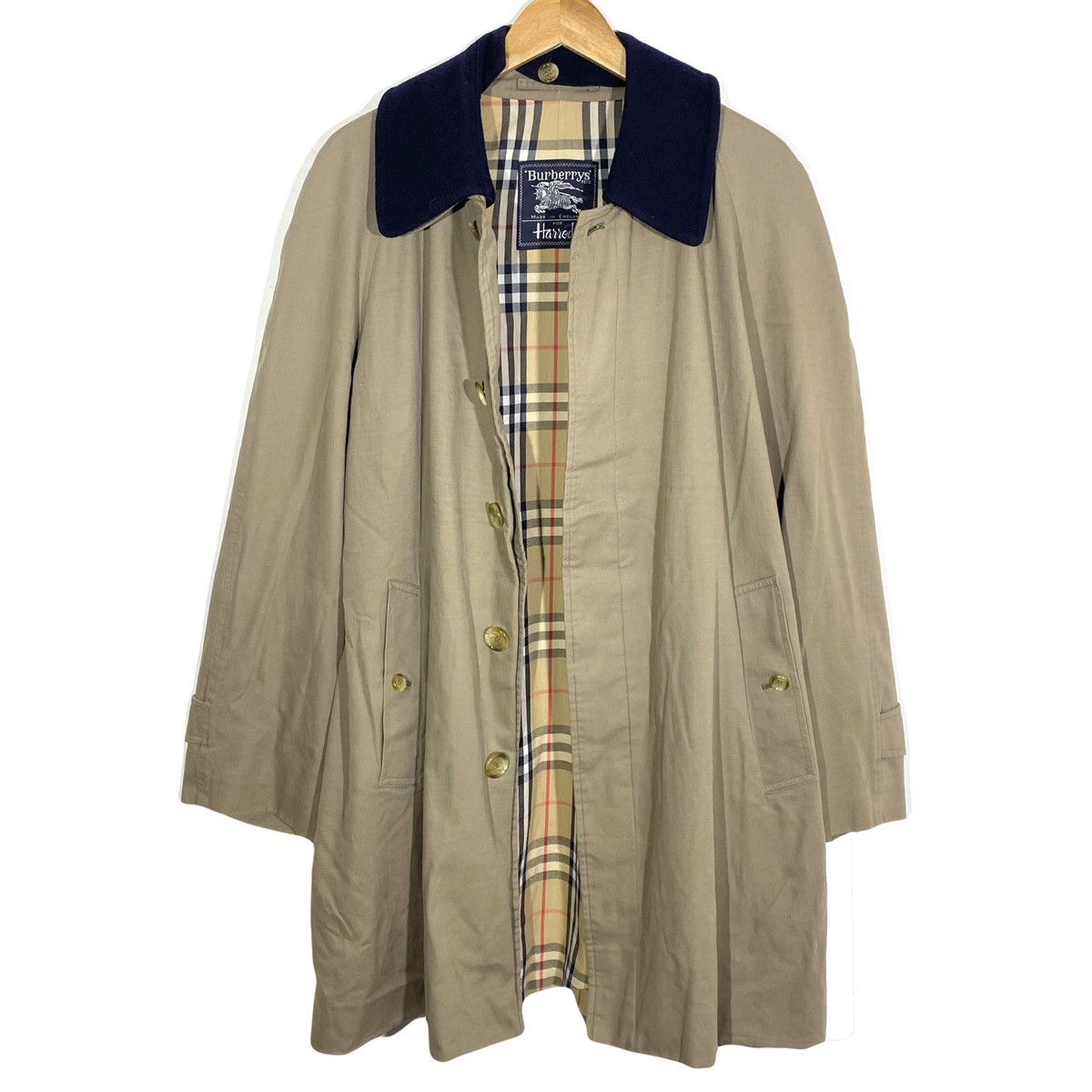 Burberry Trench Coat Court Intérieur Tartan Vintage Burberrys Harrods Size US L / EU 52-54 / 3 - 2 Thumbnail
