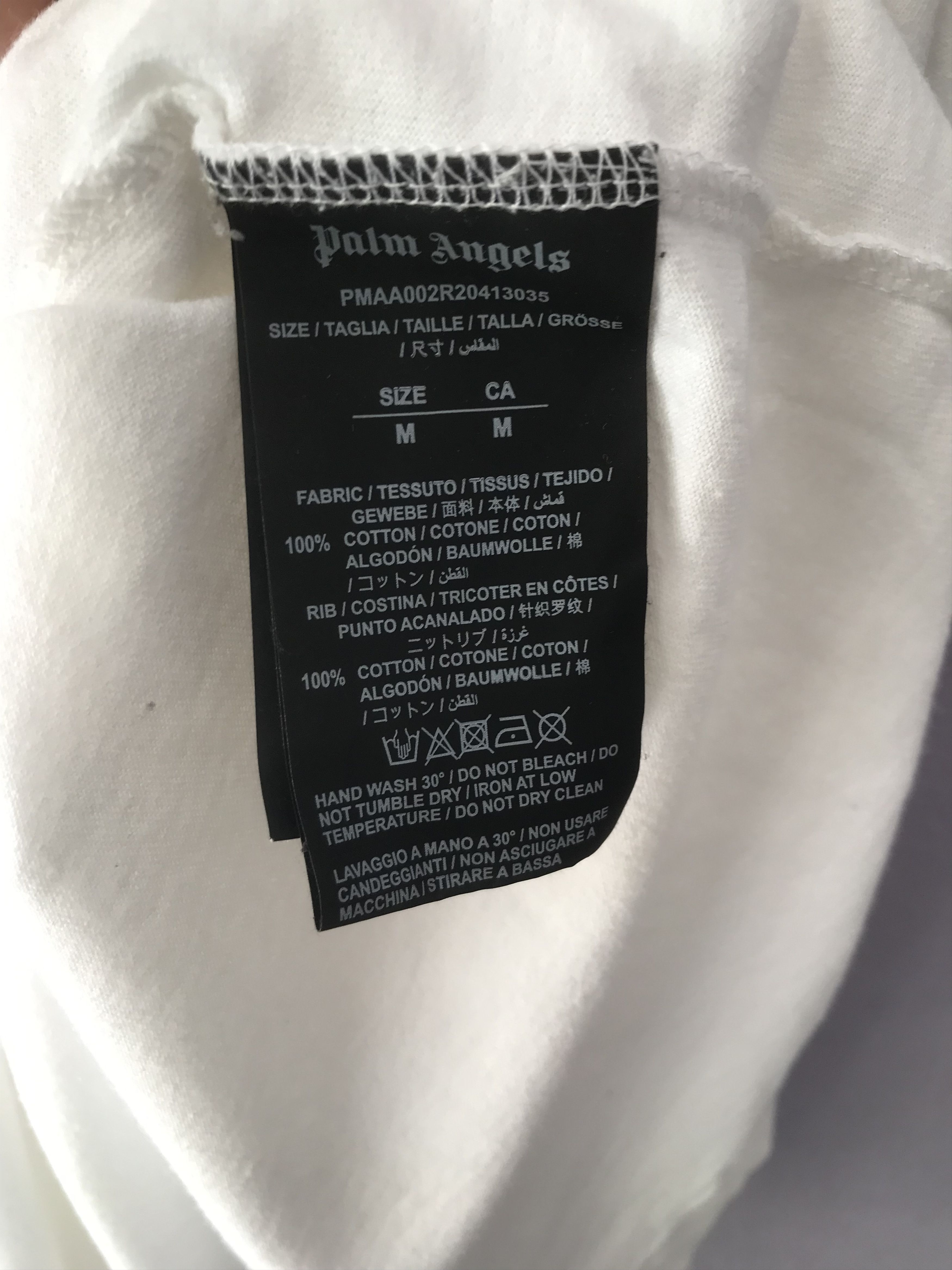 Palm Angels Palm Angels White T Shirt Size M Size US M / EU 48-50 / 2 - 4 Thumbnail