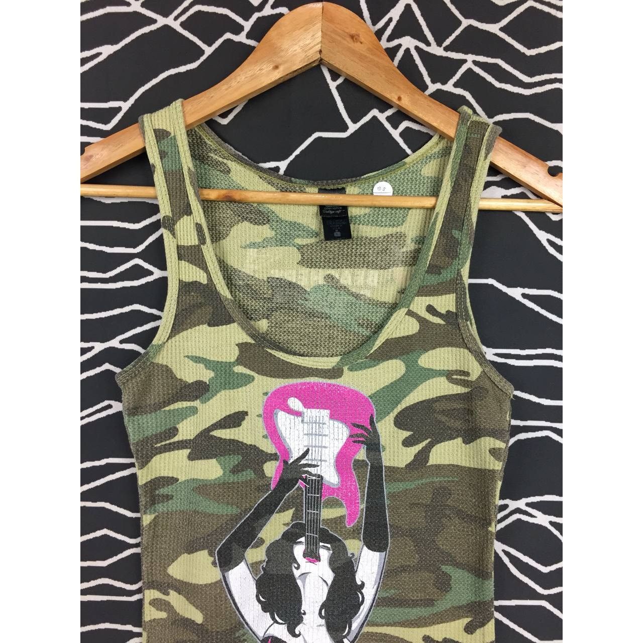 Vintage Beacher's Rockhouse Bar Las Vegas Camo Tank Top Tee Size L / US 10 / IT 46 - 3 Thumbnail