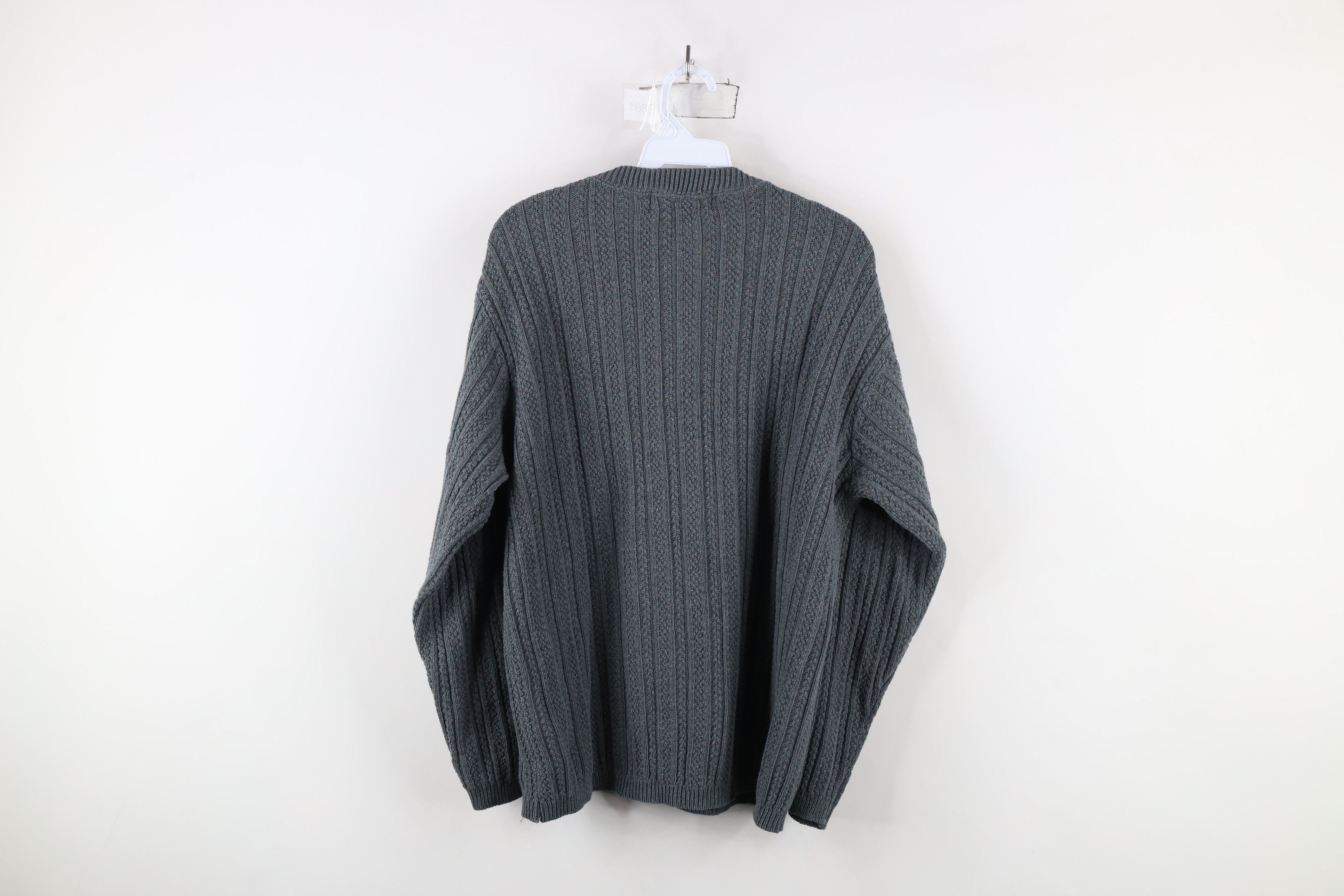 Vintage Vintage 90s Streetwear Fleck Ribbed Knit Henley Sweater USA Size US M / EU 48-50 / 2 - 8 Thumbnail