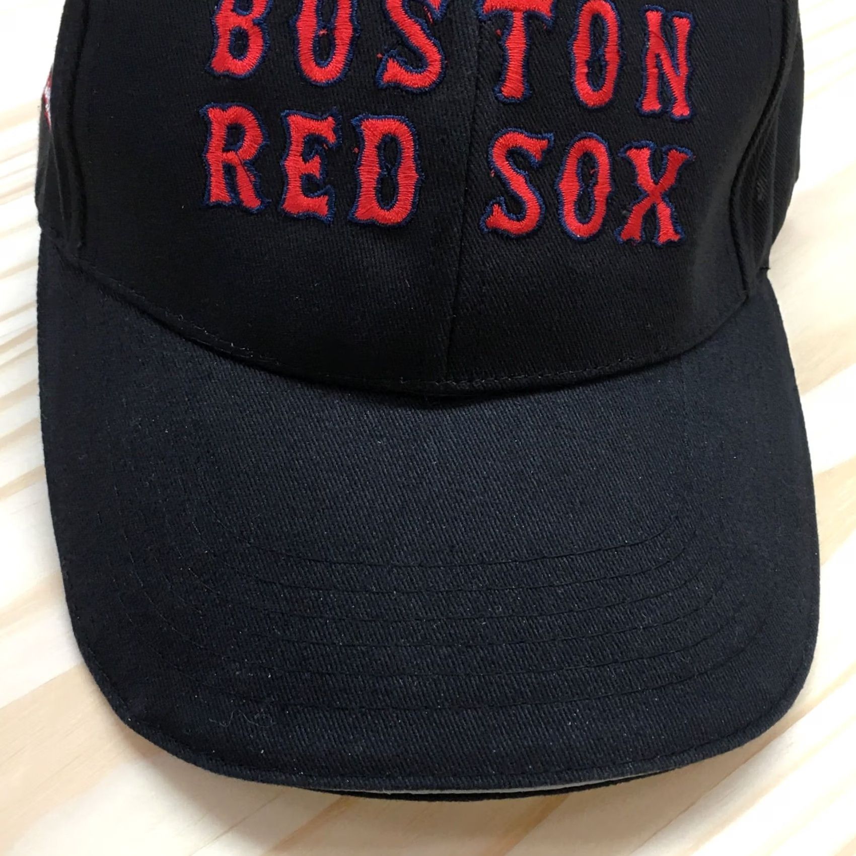 MLB Boston Red Sox MLB Baseball Cap Mens Black OS Curved Brim Embroidered Logo Size ONE SIZE - 3 Thumbnail