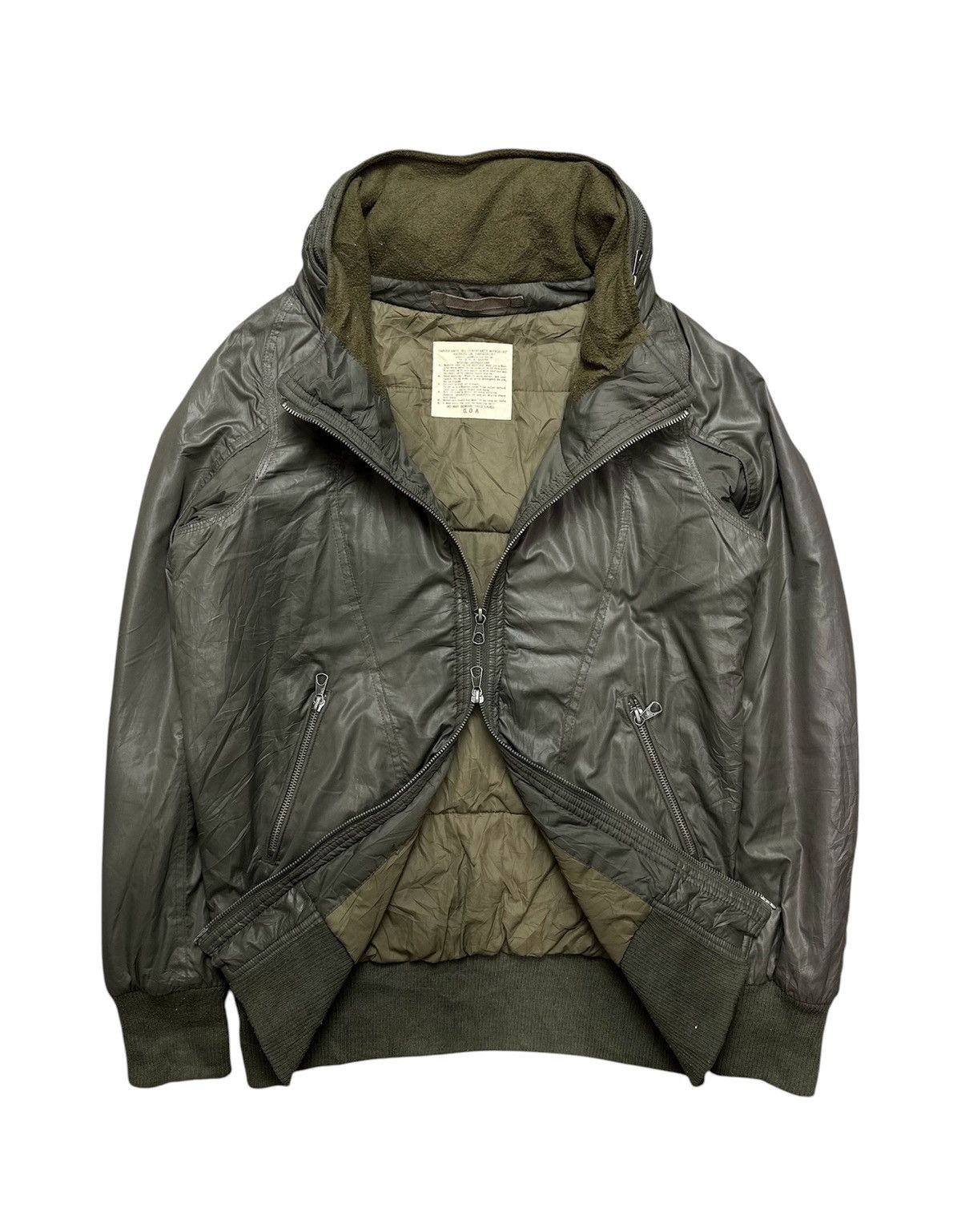 ジャケット・アウター 00s archive goa super rare coat jacket SOLD] Goa - Early 00s Goat Leather Bono Jacket Archive Condition