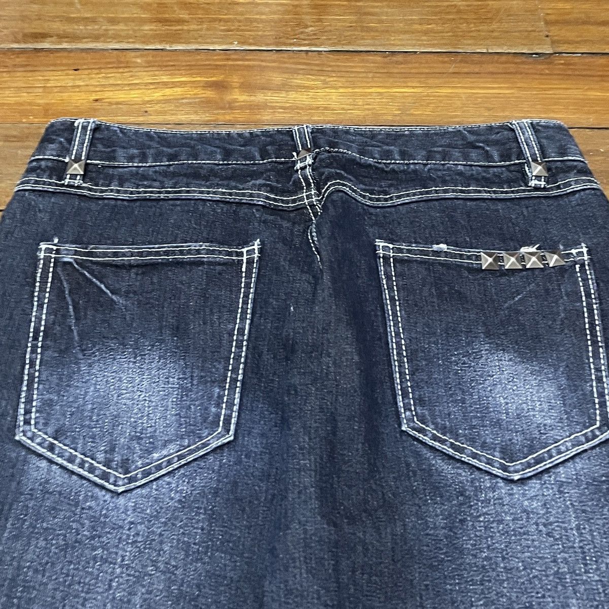 If Six Was Nine Very Rare Vintage Japanese Brand The Executive Jeans 1990s Size US 31 - 4 Thumbnail