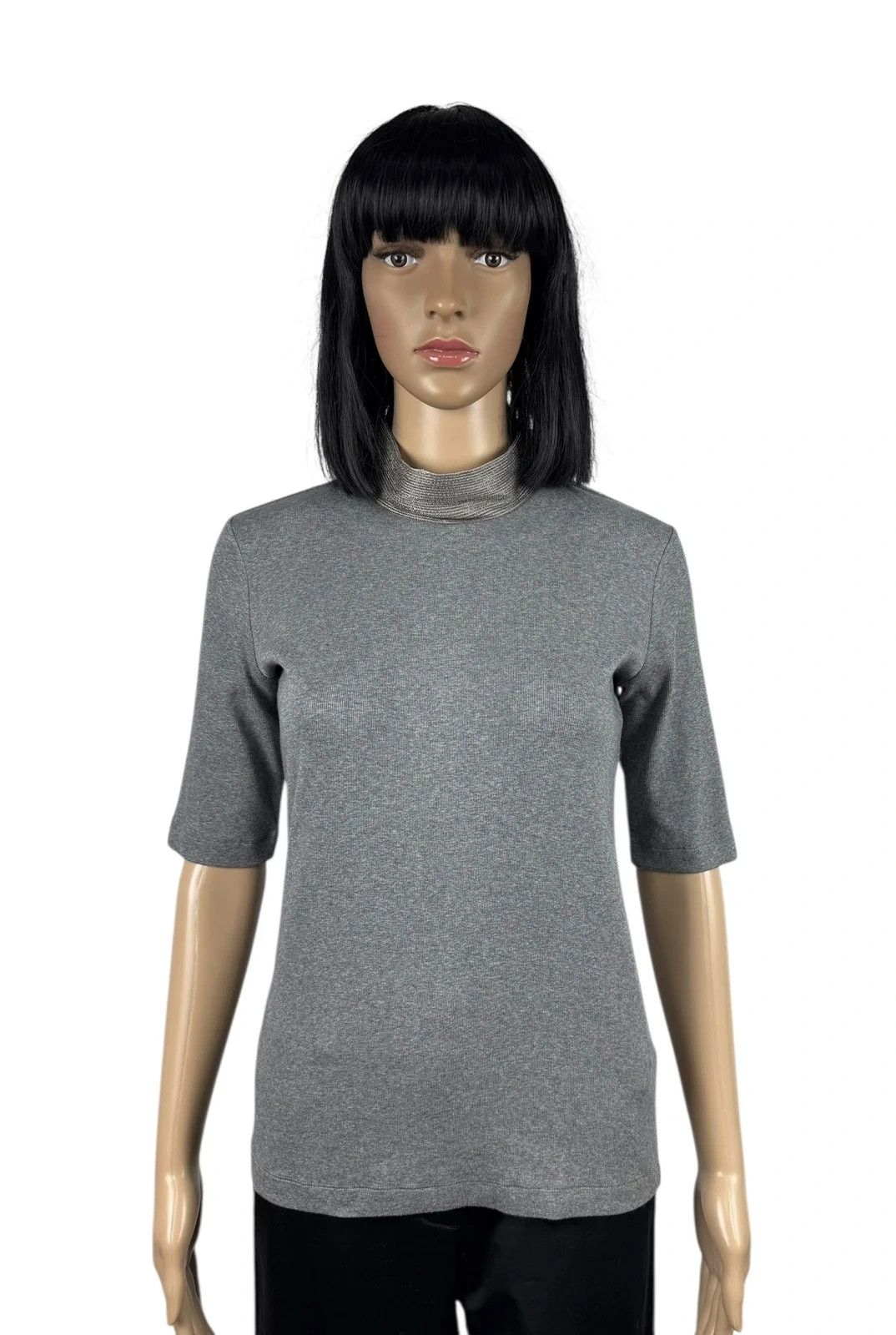 Fabiana Filippi Fabiana Filippi Jumper Short Sleeve Cotton Silk Emblished Size S / US 4 / IT 40 - 1 Thumbnail
