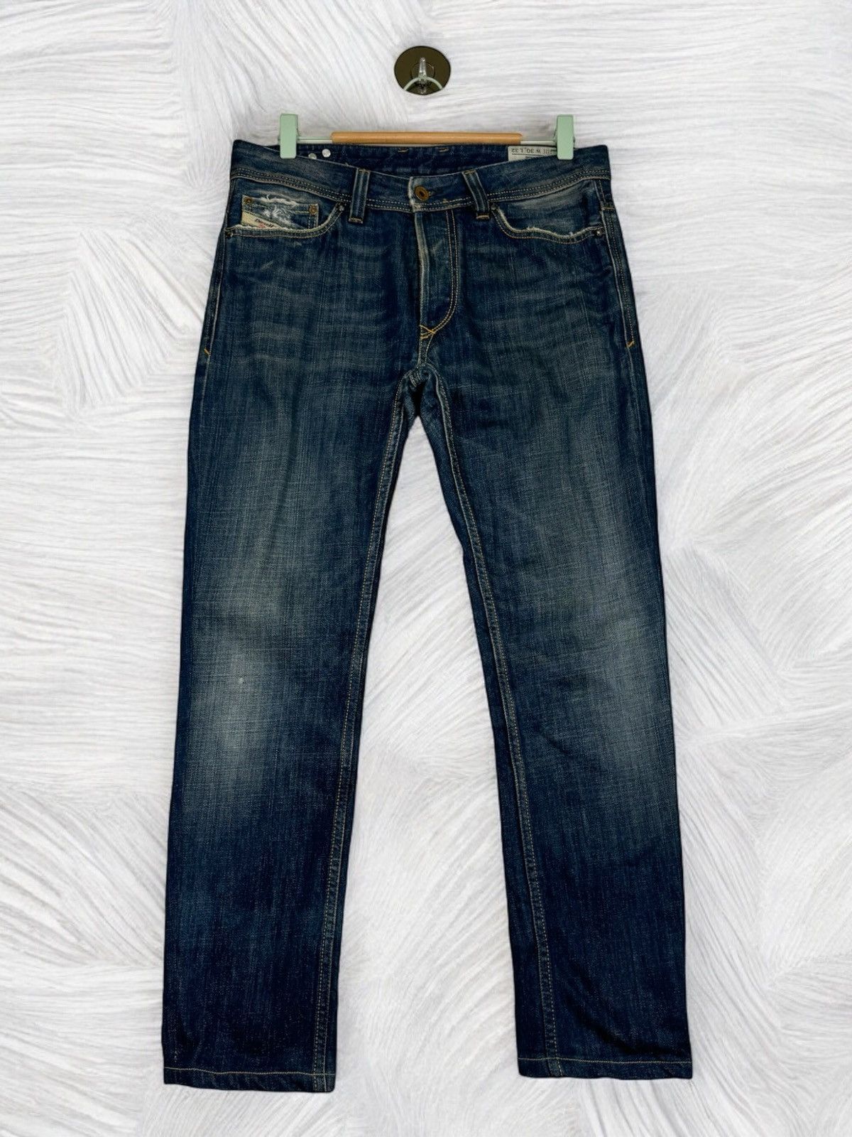 Diesel × Hysteric Glamour × Japanese Brand VTG DIESEL INDUSTRY DISTRESSED MOD VIKER MUD WASH DENIM Size US 31 - 1 Thumbnail