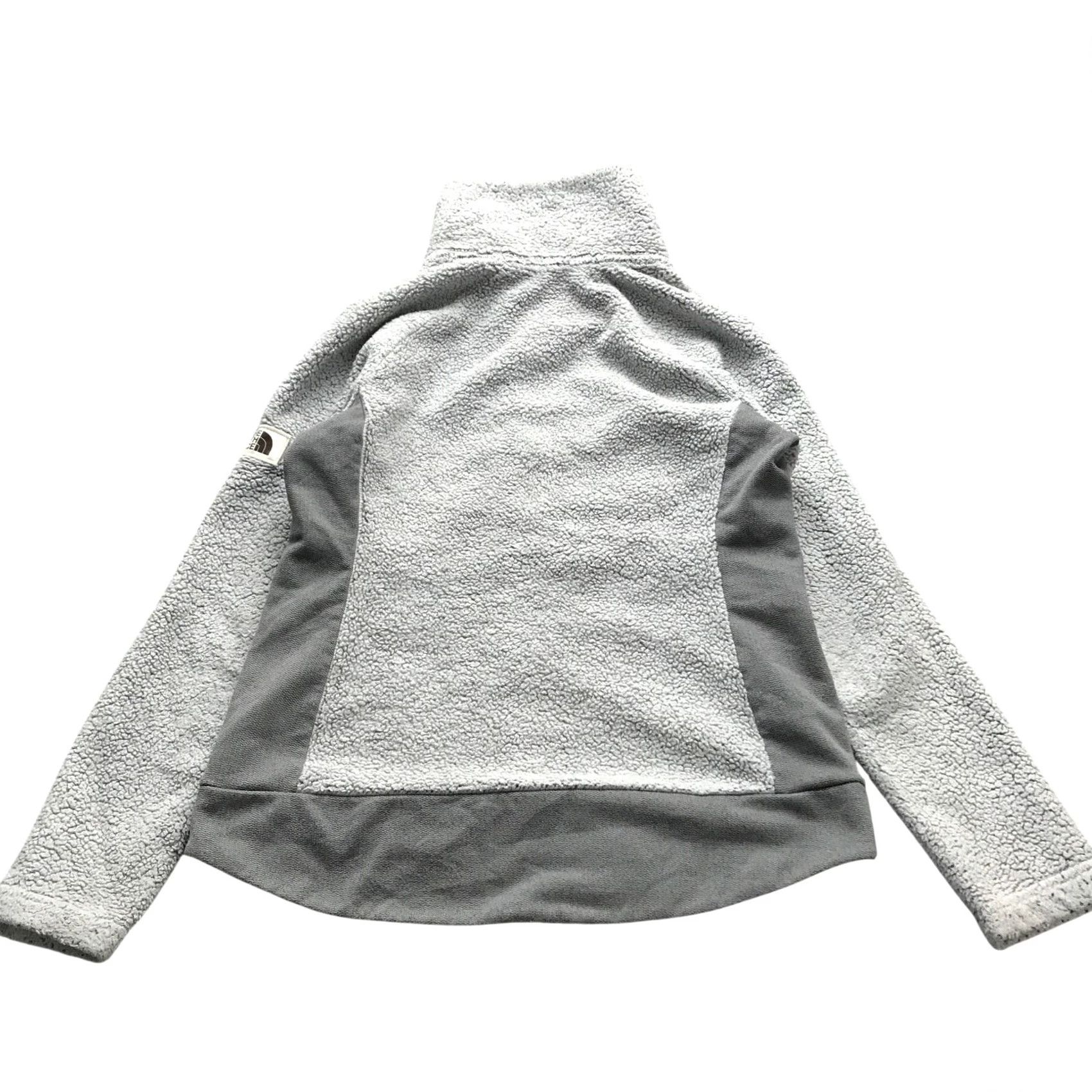 The North Face The North Face Furry Fleece Sherpa Jacket Womens M Gray Full Zip Mock Neck Jacket Size M / US 6-8 / IT 42-44 - 4 Thumbnail