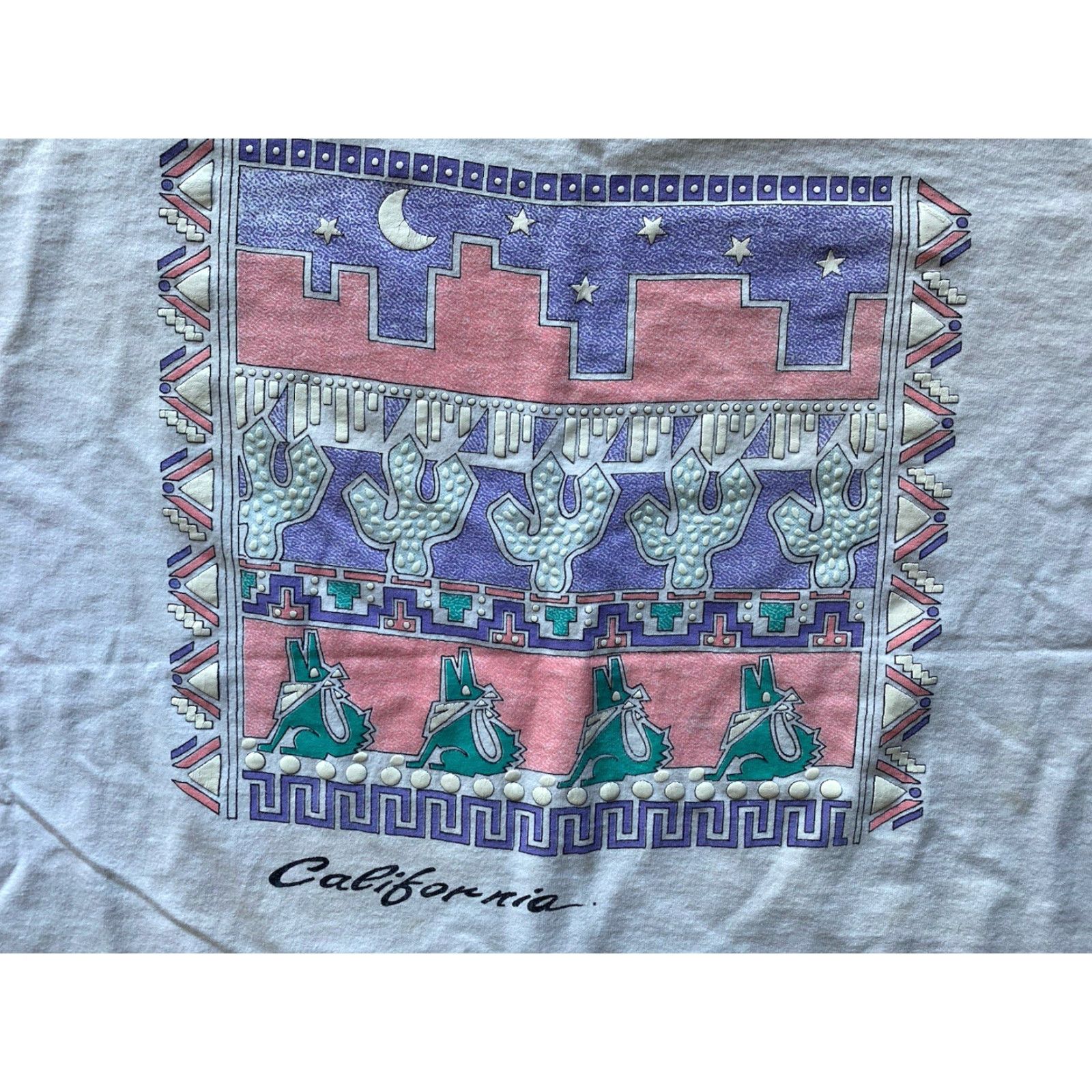 Vintage VINTAGE California White T Shirt Men’s XL Short Sleeve Single Stitch Size US XL / EU 56 / 4 - 4 Thumbnail