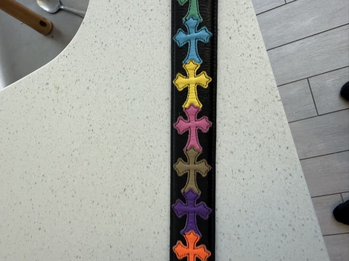 Chrome Hearts Multicolor Rainbow Cross Strap Size 38 - 12 Thumbnail