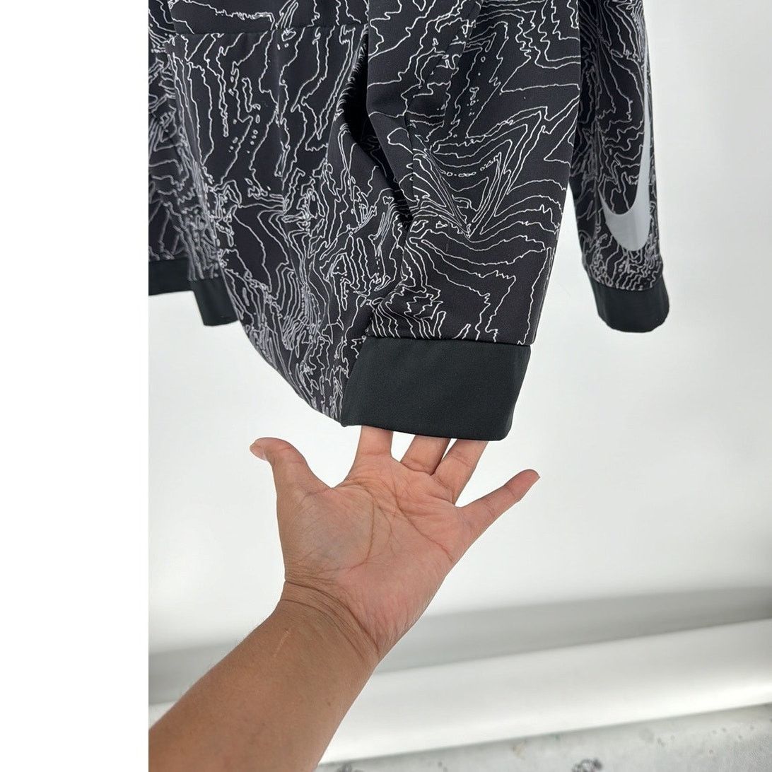 Nike Nike Mens Therma Training Hoodie Black gray swoosh sleeve Size US XXL / EU 58 / 5 - 9 Thumbnail