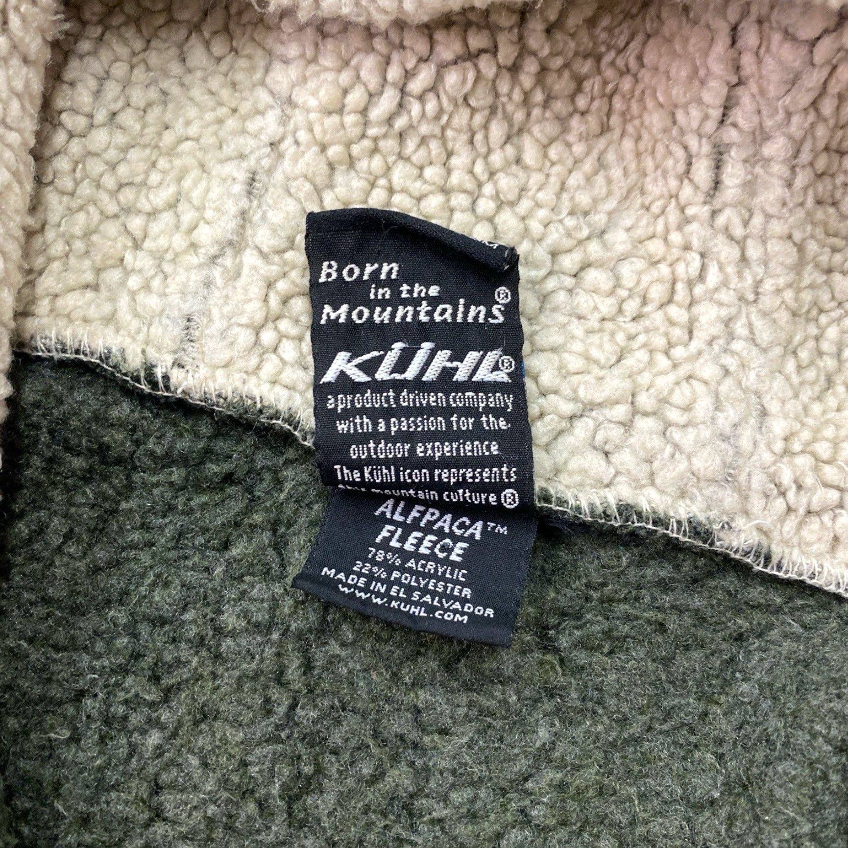 Vintage Kuhl Hoodie Womens Size Small Green Alpaca Fleece Zip Up Size S / US 4 / IT 40 - 4 Thumbnail