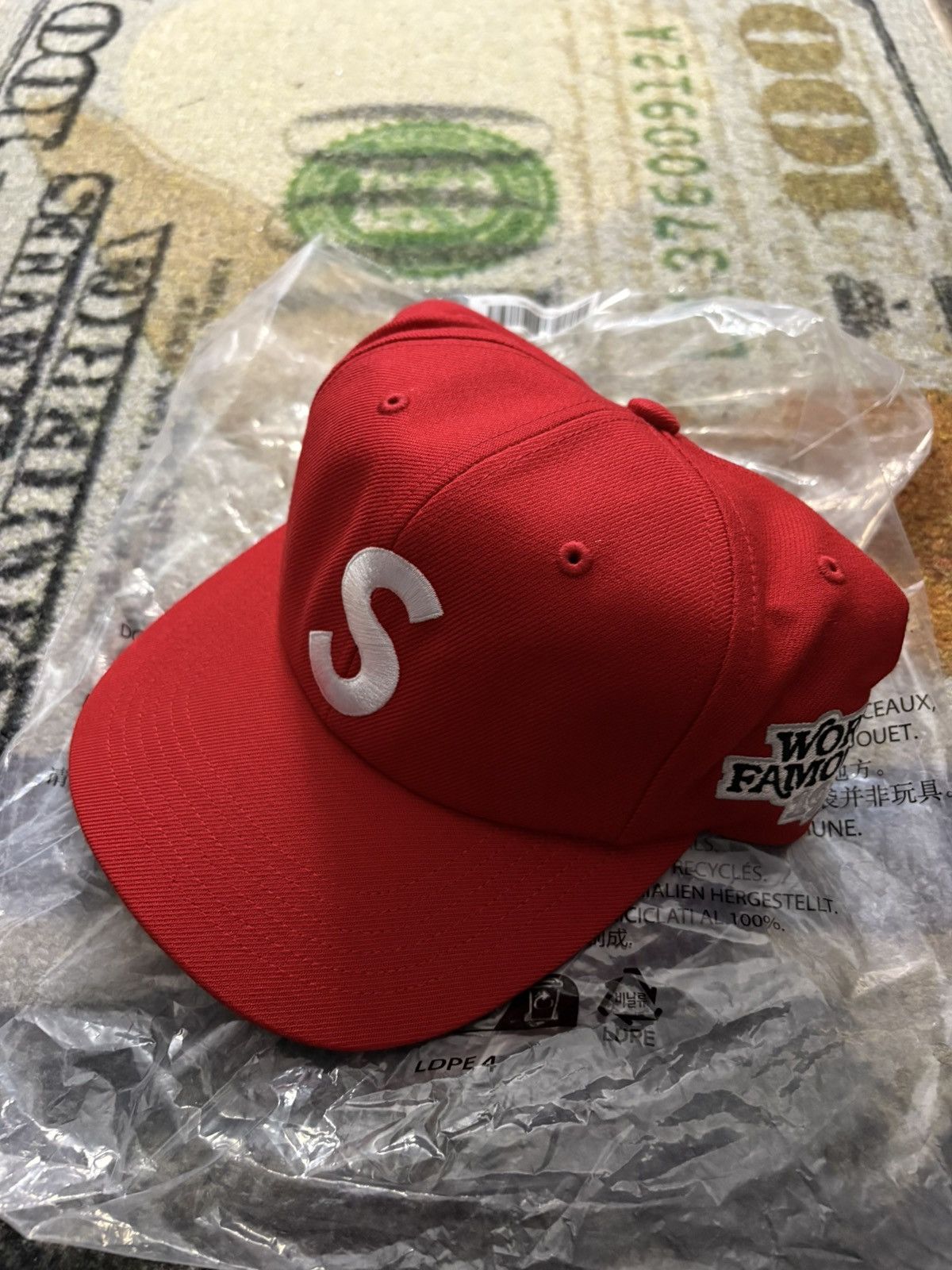 Supreme Supreme World Famous S Logo 6 Panel Red | Grailed