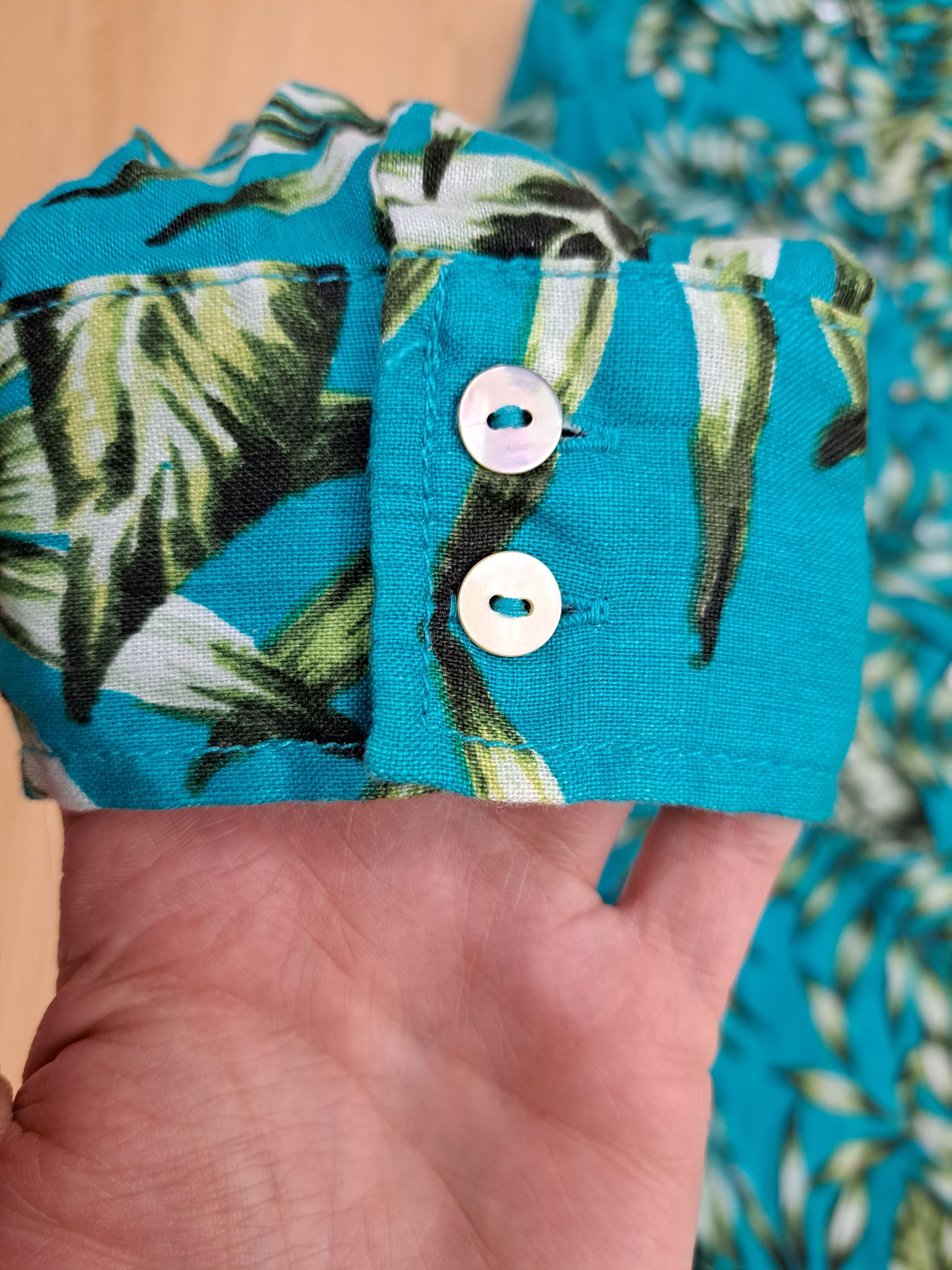 Other Havaiian oversized turquoise button ups shirt S Size S / US 4 / IT 40 - 4 Thumbnail