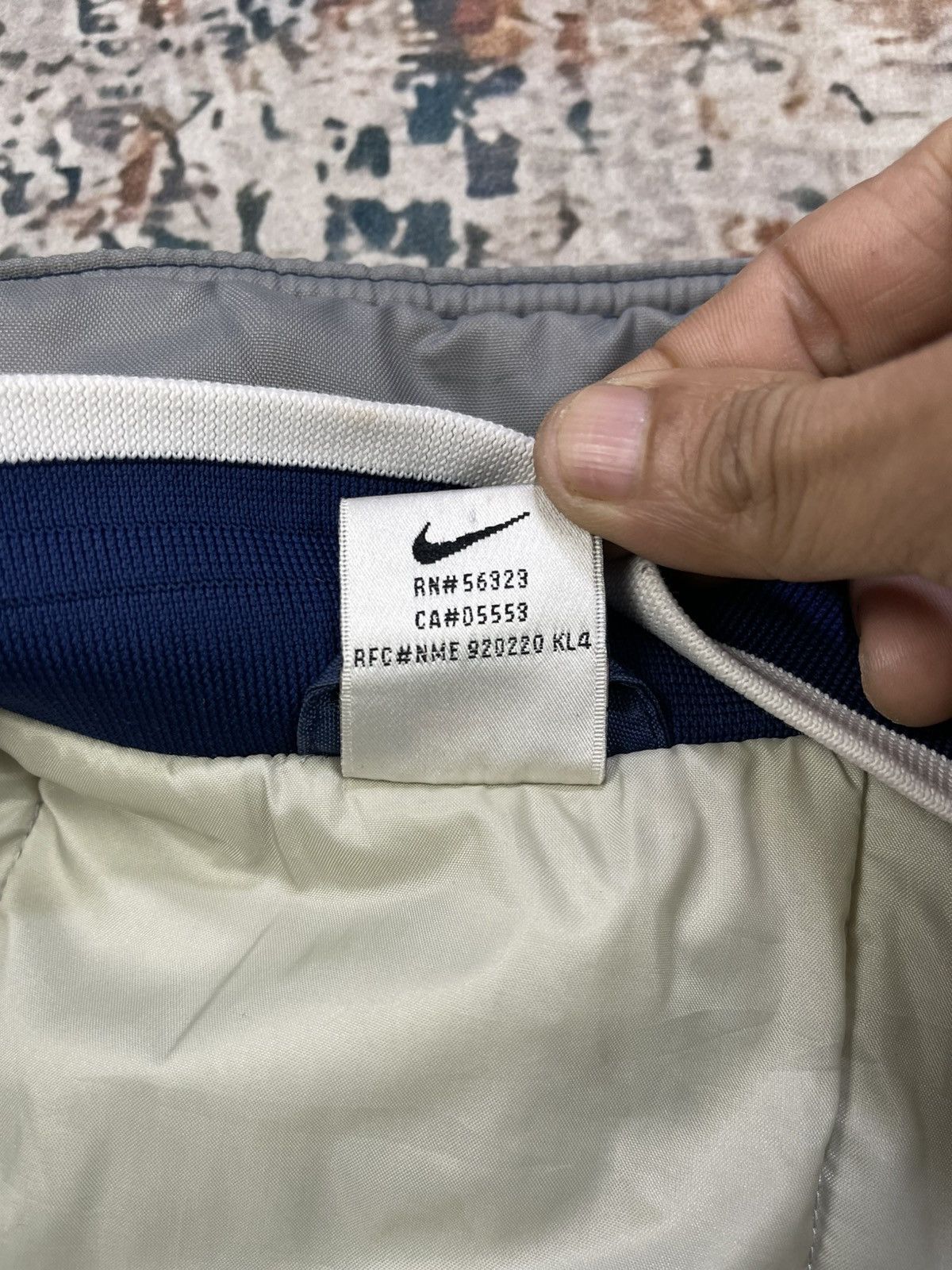Nike Vtg 90s Nike Navy Big Logo Spell Out Parka Jacket Size US L / EU 52-54 / 3 - 16 Thumbnail
