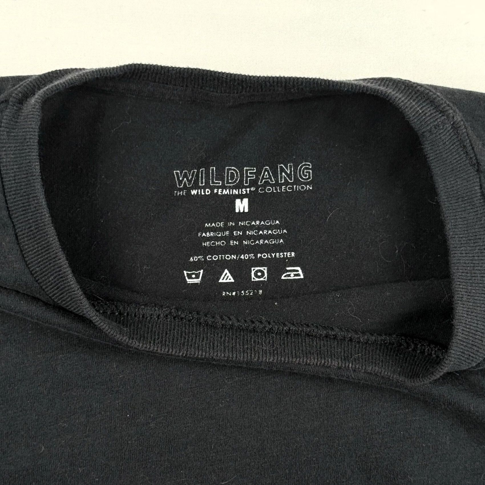 Wildfang VINTAGE Wildfang Shirt Womens M Black Graphic Print Crew Neck Short Sleeve T-Shirt Feminist 90s Style Comfortable Stretch Regular Size M / US 6-8 / IT 42-44 - 3 Thumbnail