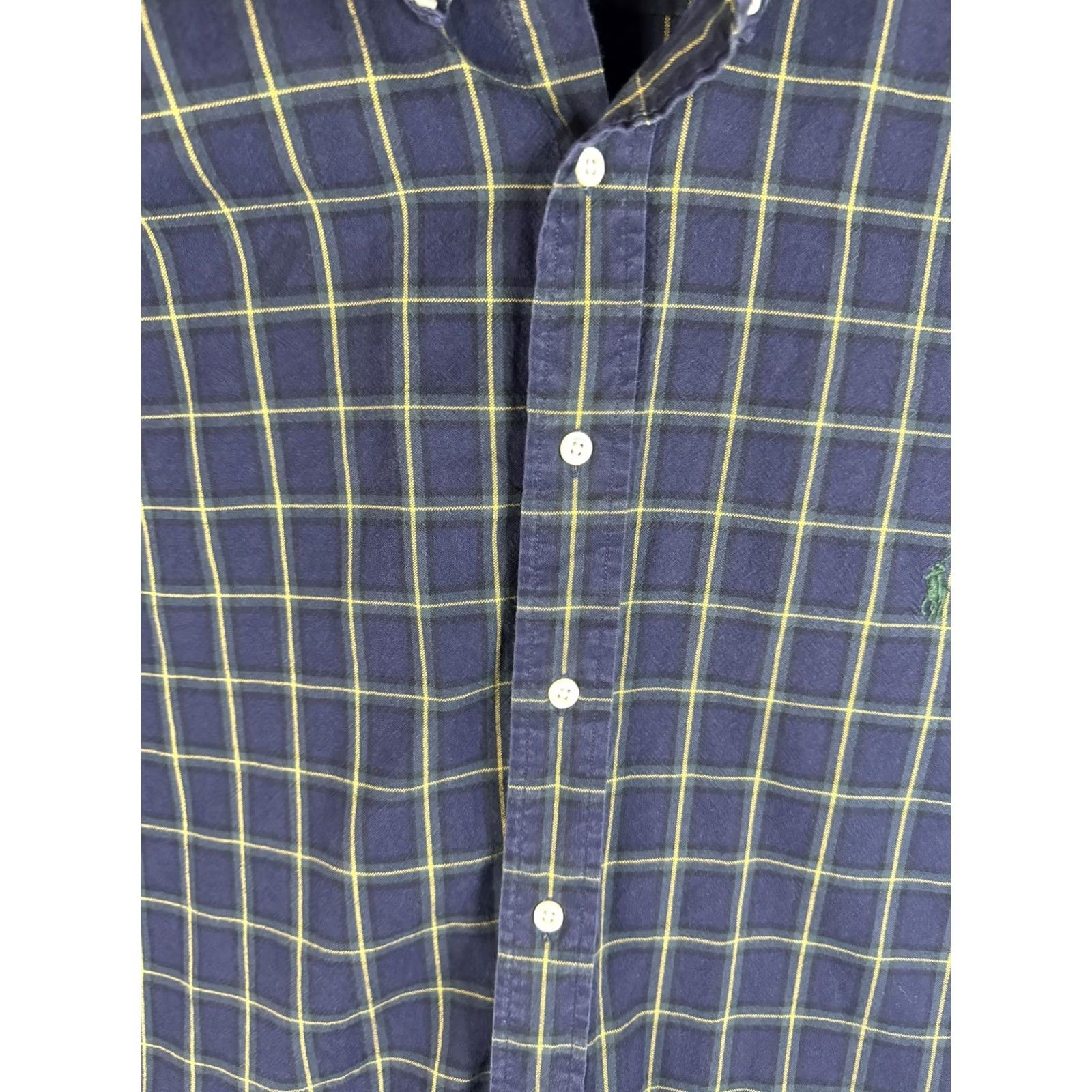 Ralph Lauren Ralph Lauren Shirt Mens 2XLT Blue Yellow Plaid Classic Fit Button-Down Casual Size US XXL / EU 58 / 5 - 4 Thumbnail