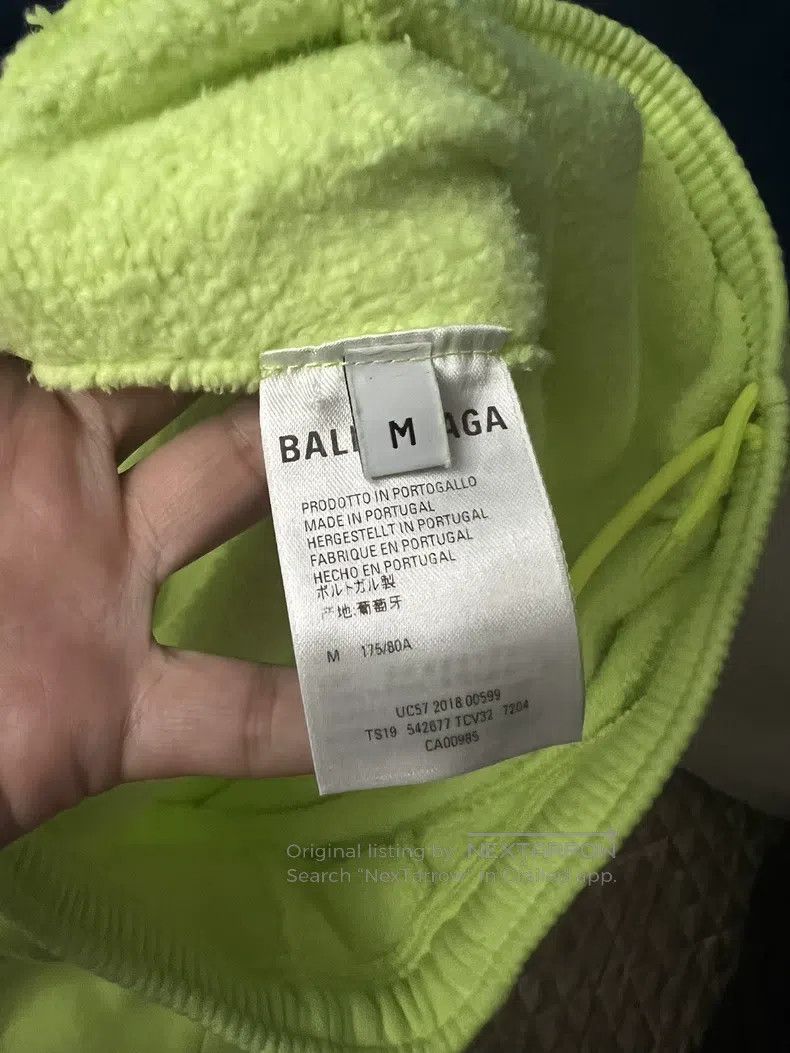 Balenciaga Balenciaga size M Loose Fit Men's Sweatpants, Size M, Fluo Size US 27 - 6 Thumbnail