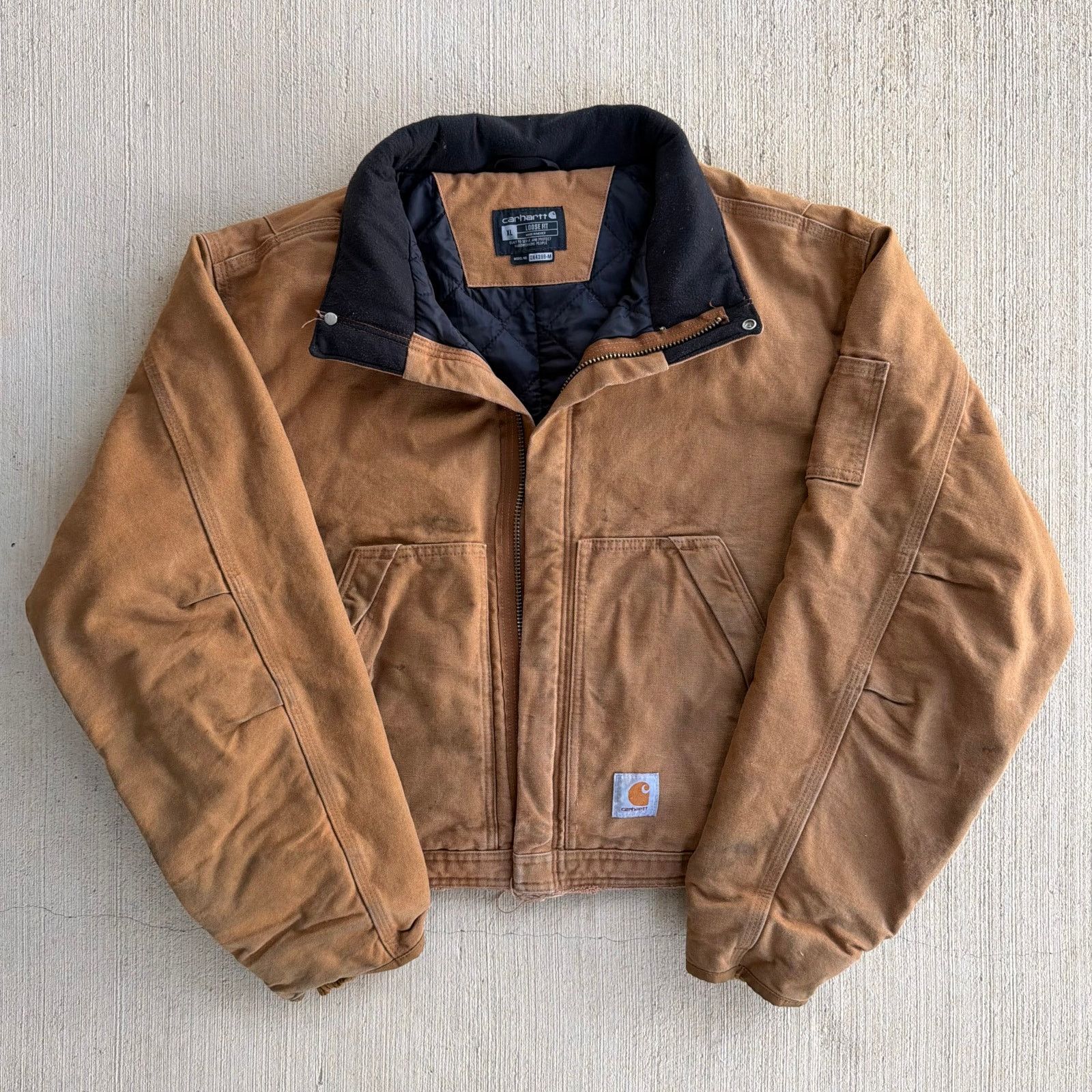 Carhartt × Vintage Carhartt brown cropped Detroit style work wear jacket Size US XL / EU 56 / 4 - 1 Thumbnail