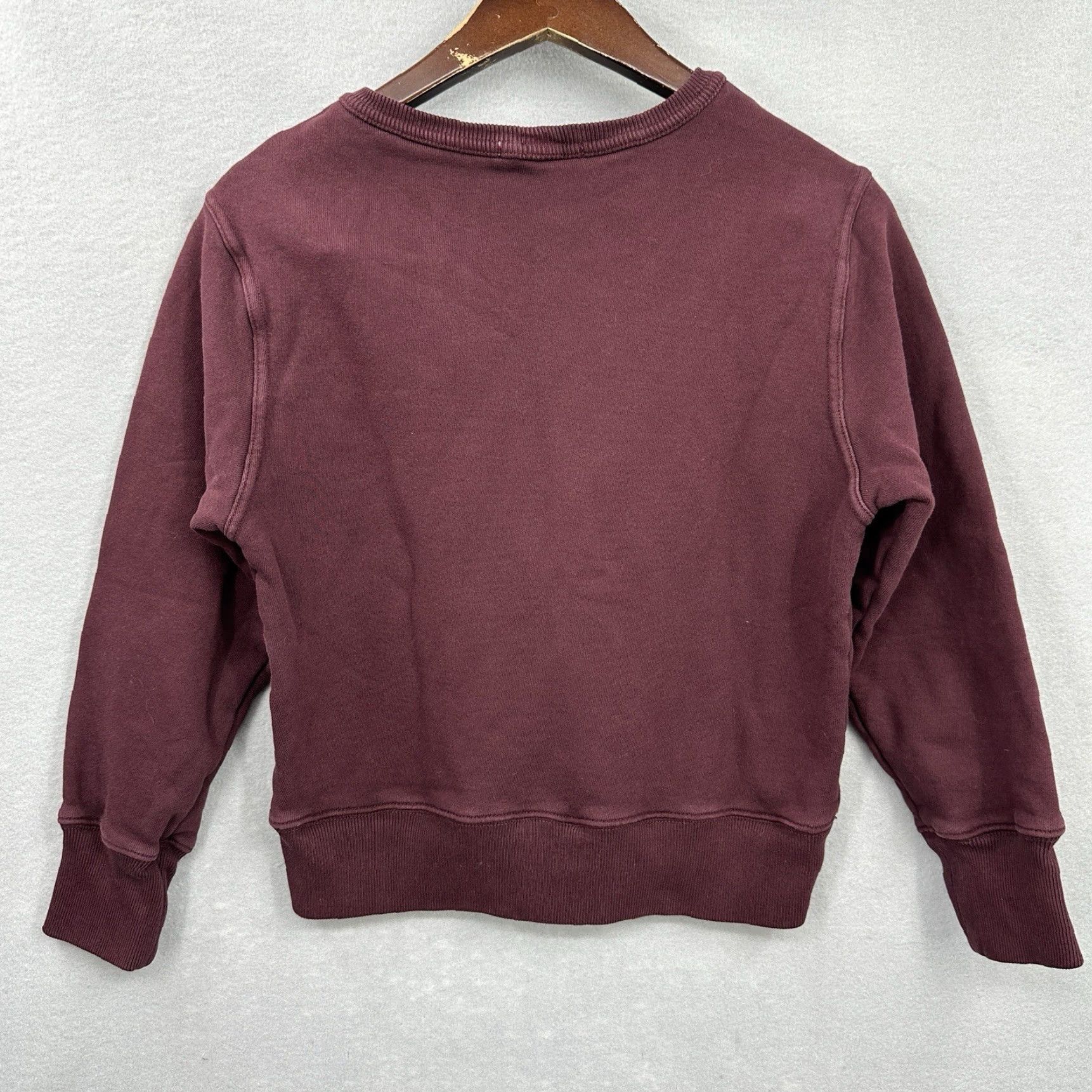 Agolde Agolde Sweatshirt Womens Small Long Sleeve Terry Fleece Pullover Purple City Modern 90s Mens Womens Size S / US 4 / IT 40 - 5 Thumbnail