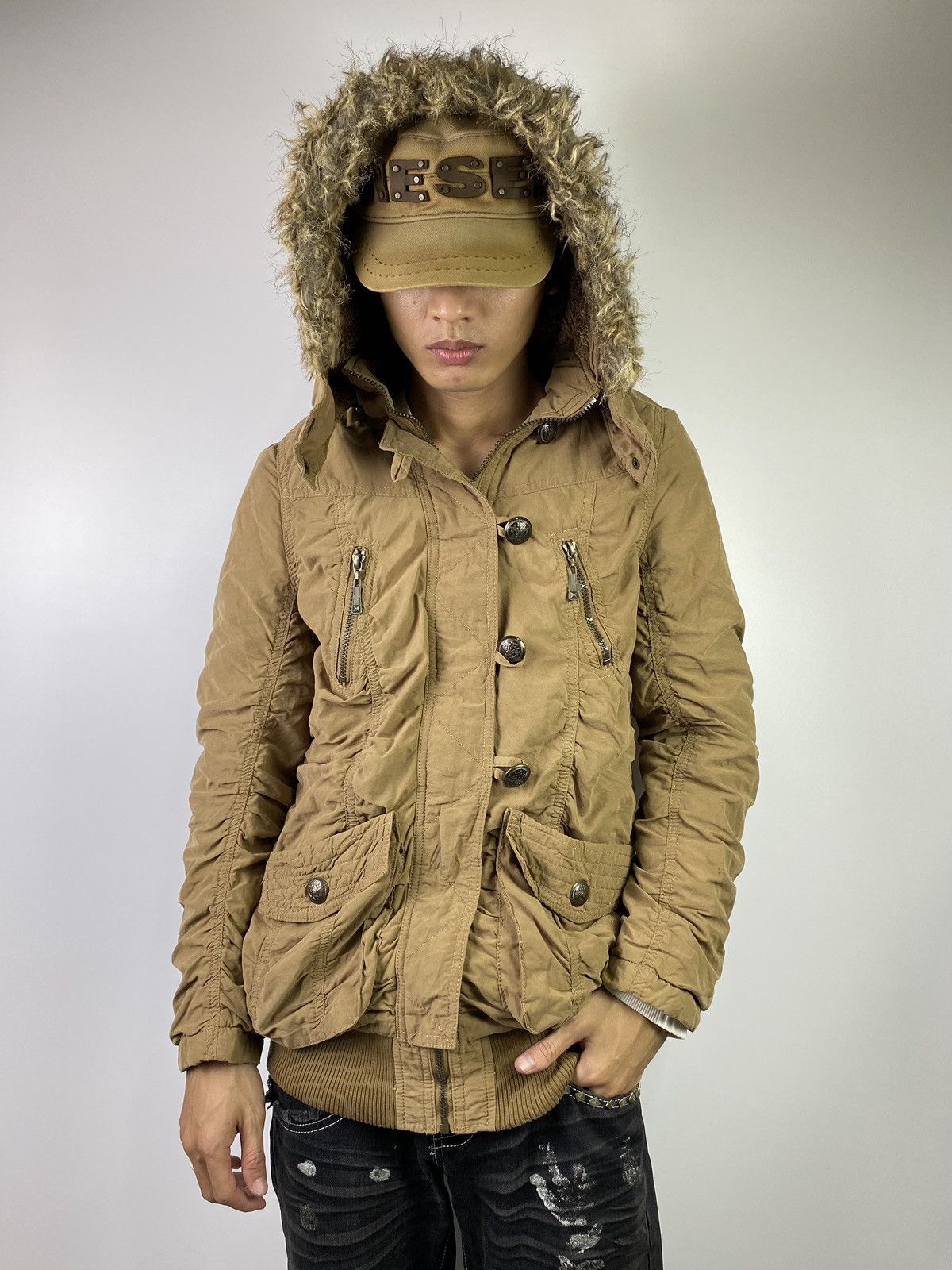 Japanese Brand Fur jacket bono sky bomber ifsixwasnine lgb style Size US M / EU 48-50 / 2 - 16 Thumbnail