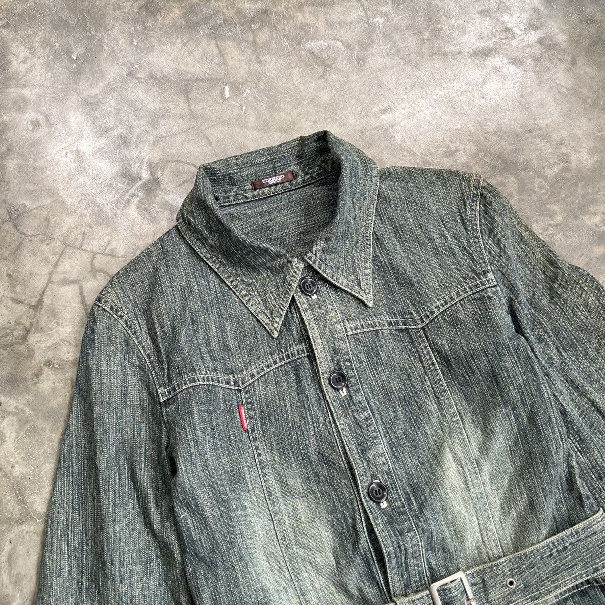 Tornado Mart 2000s Tornado Mart Washed Denim Safari Belted Jacket Size US M / EU 48-50 / 2 - 2 Thumbnail