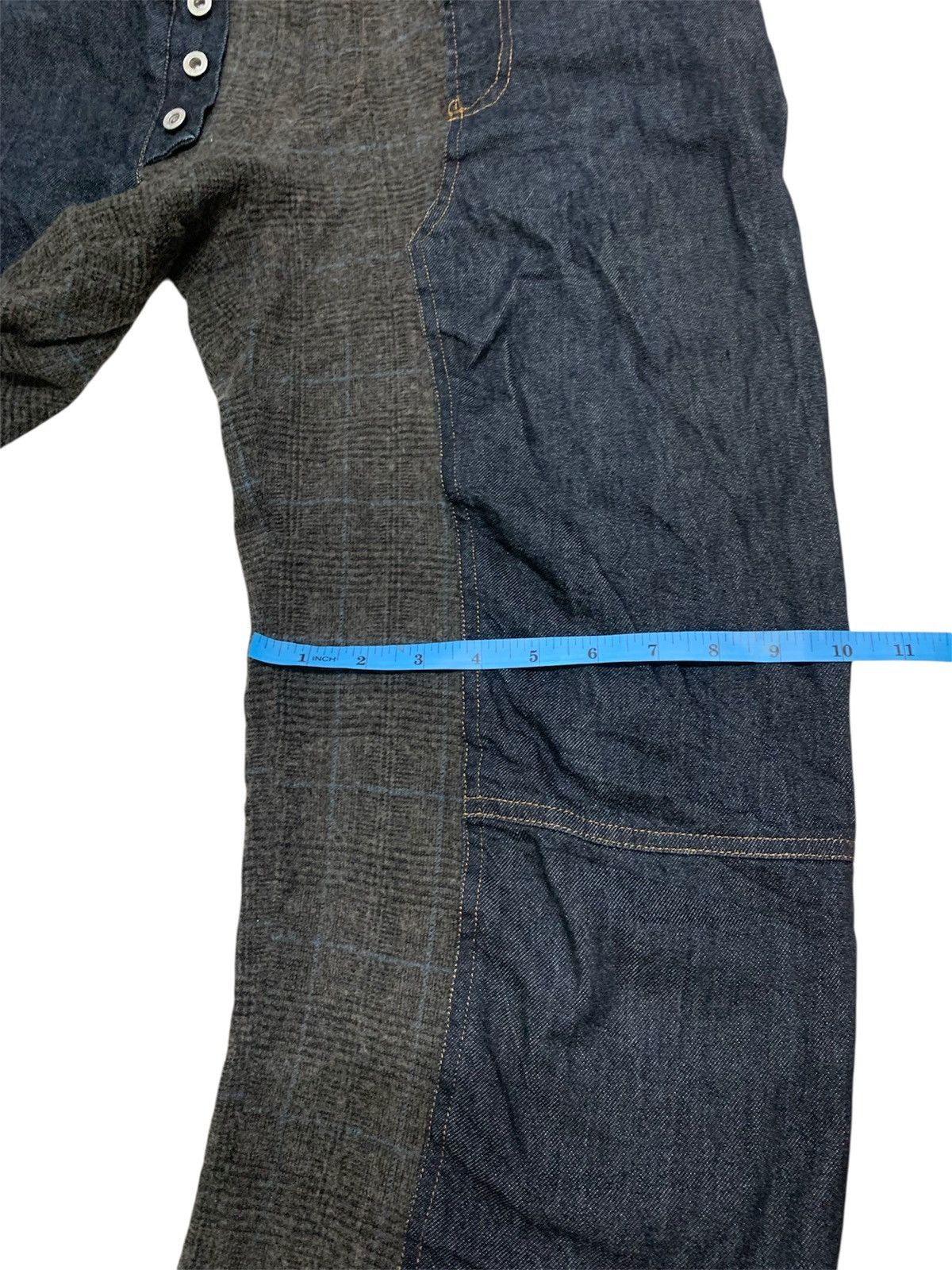 Japanese Brand × Yohji Yamamoto × gomme Gomme wool tartant cropped pants Size US 28 / EU 44 - 11 Thumbnail