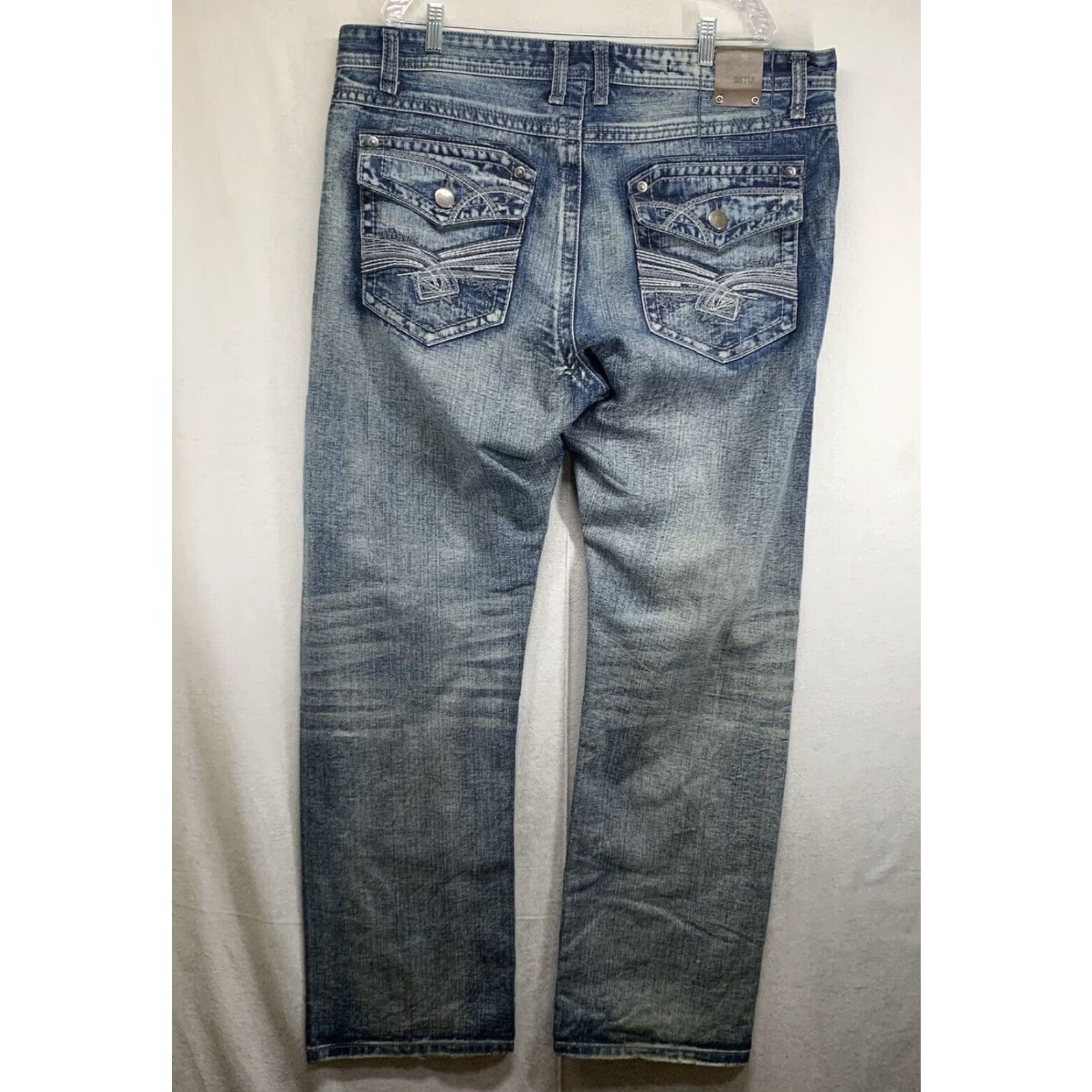 Denime VINTAGE GS 115 Slim Fit Men's Jeans 38x33 Wide-Leg Denim 90s Grunge Hip Hop Retro Size US 38 / EU 54 - 2 Thumbnail