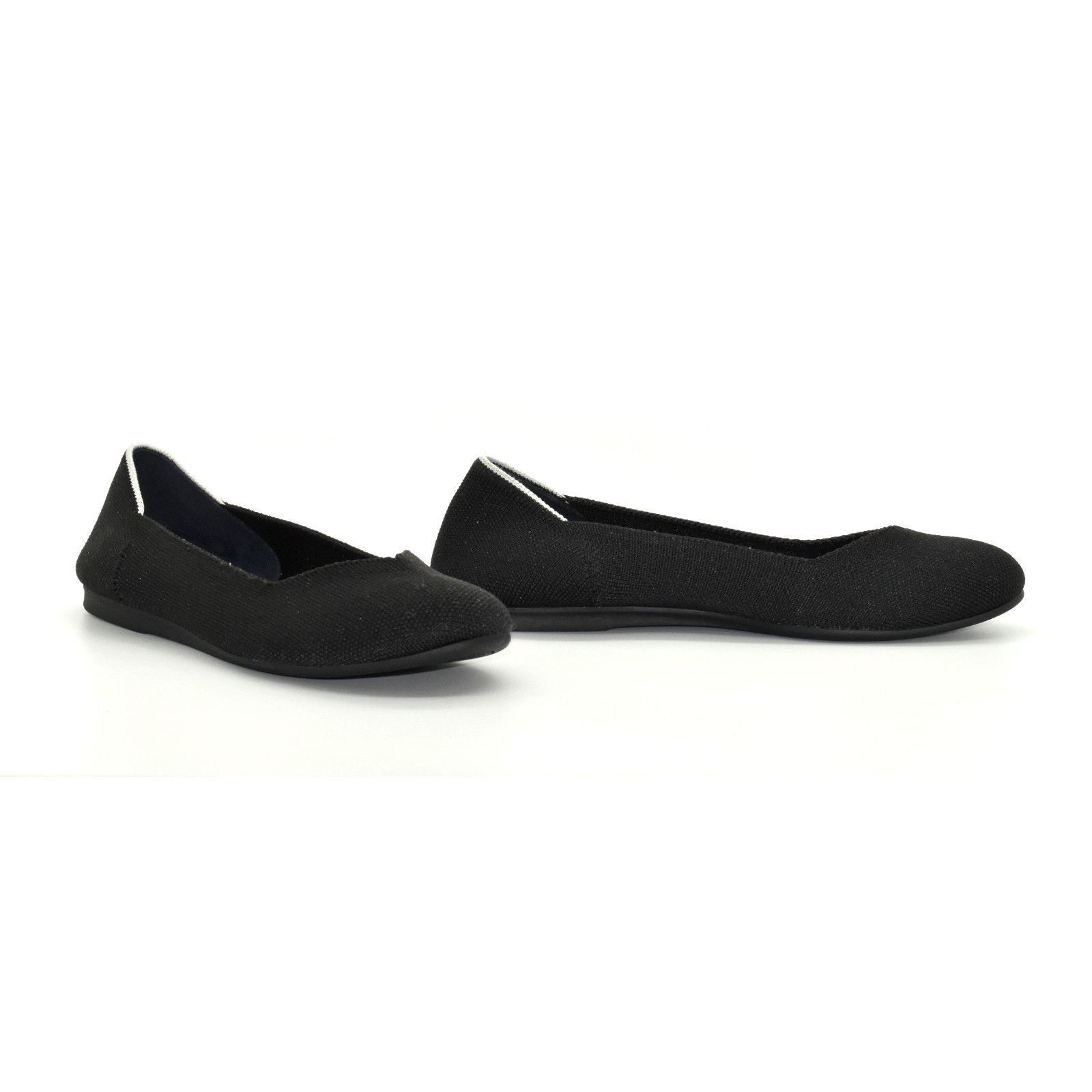 Rothy's NWOB ROTHYS Birdseye Black Stretch Knit Ballet Shoes Size W7 Size US 7 / IT 37 - 2 Thumbnail
