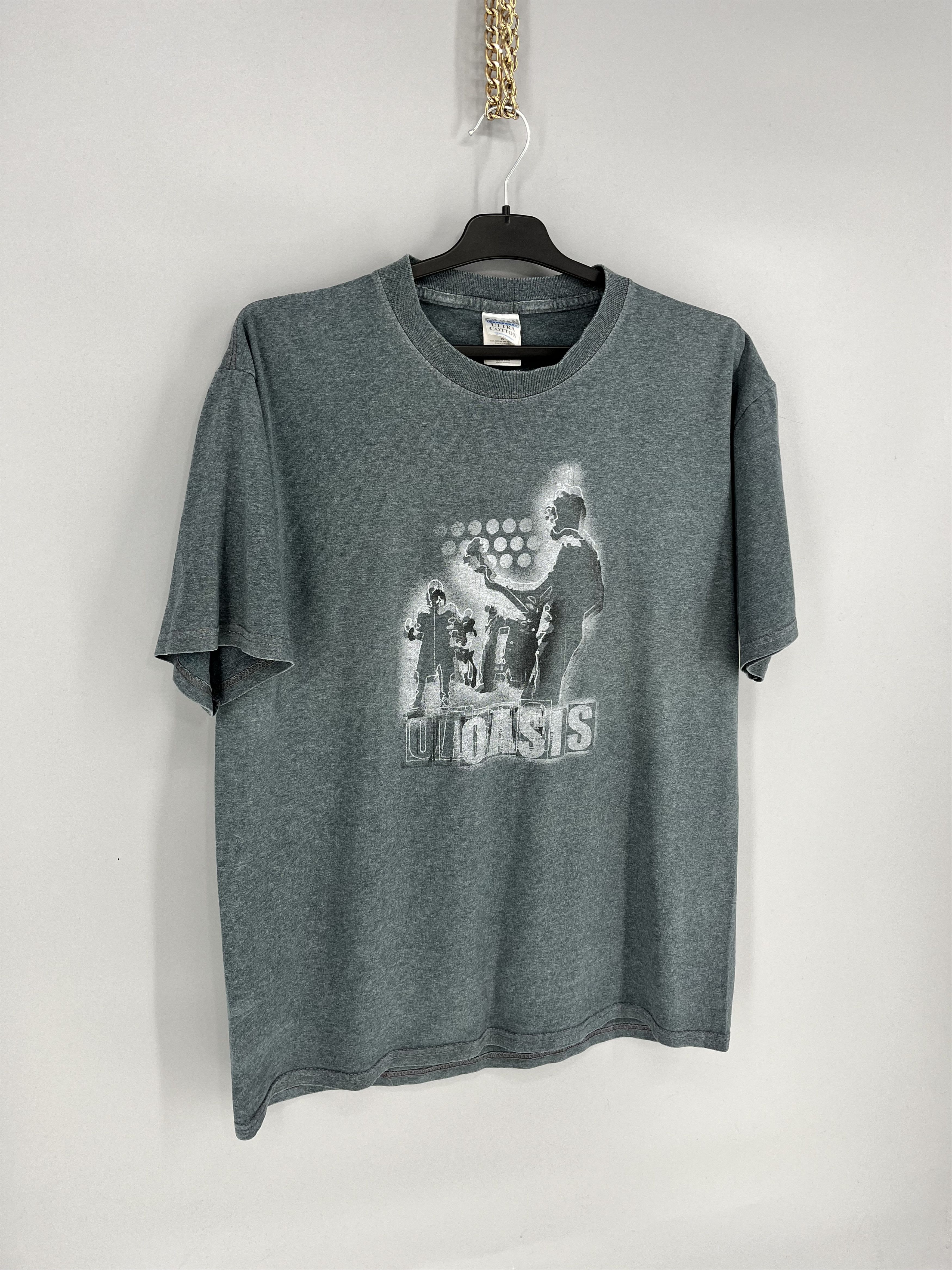 Band Tees Vintage Y2K Oasis Rock Band Tee Tshirt Rock T Shirt BIG LOGO Size US L / EU 52-54 / 3 - 2 Thumbnail