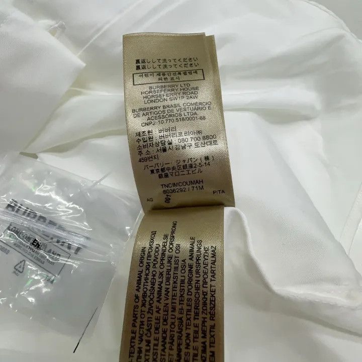 Burberry Burberry Burberry White Logo Embroidered Casual Shirt-2507 Size US XS / EU 42 / 0 - 3 Thumbnail