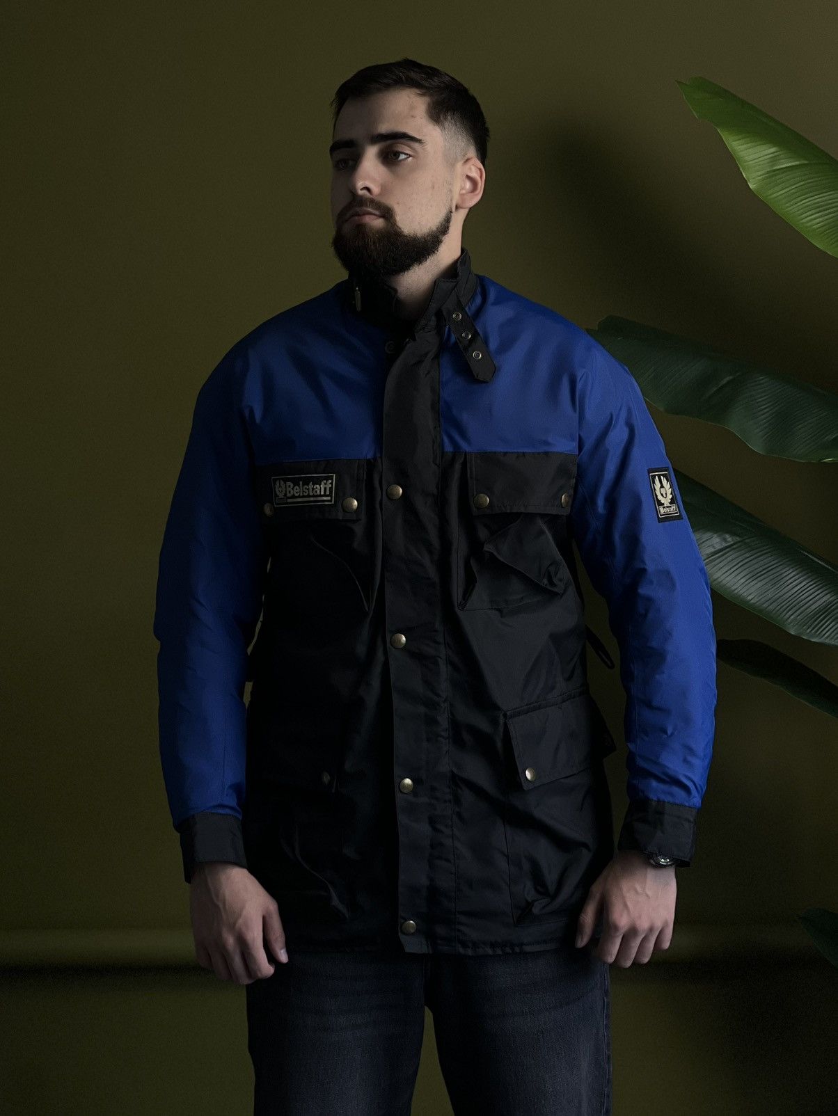 Belstaff Vintage Belstaff Formula 750 Moto Jacket Blue Black M/L Size US M / EU 48-50 / 2 - 2 Thumbnail