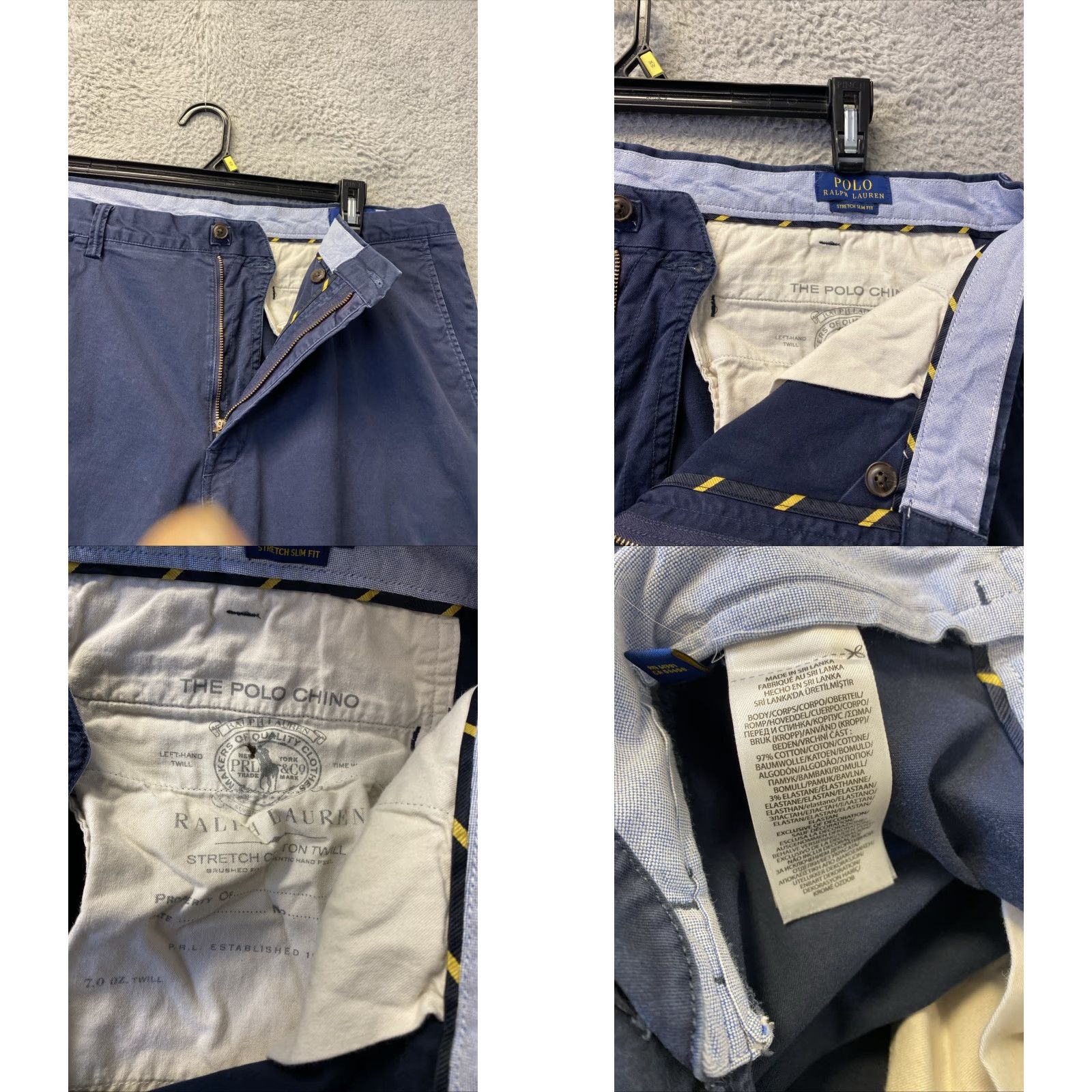 Polo Ralph Lauren Polo Ralph Lauren Chino Mens 40x32 Trousers Navy Slim Stretch Rock Climbing Graphic / RL-67 Size US L / EU 52-54 / 3 - 8 Thumbnail