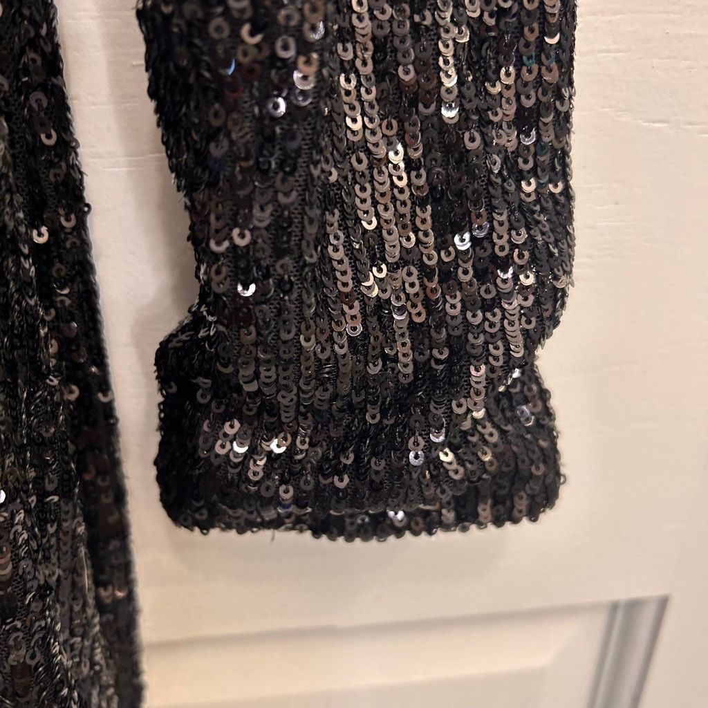Show Me Your MuMu Show Me Your Mumu Blk Sequin Midi Dress S Size XS / US 0-2 / IT 36-38 - 14 Thumbnail
