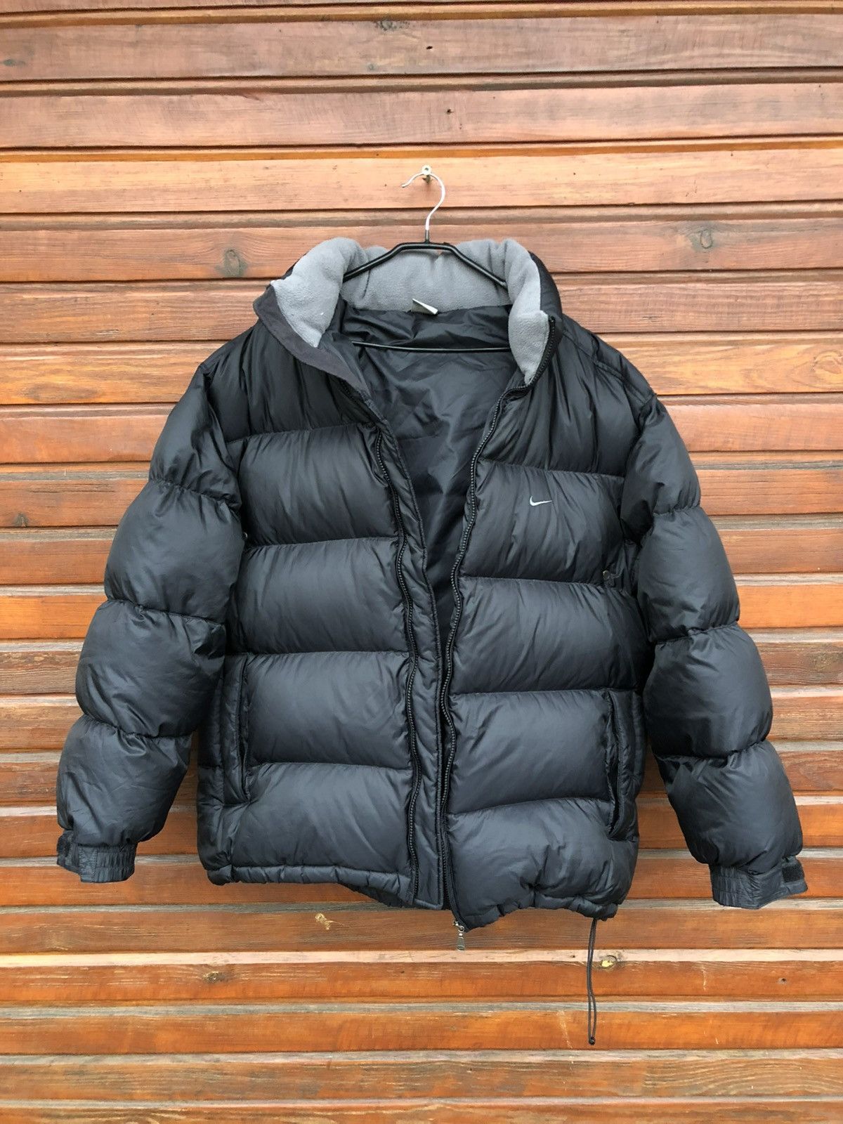 Nike Oversized Vintage Nike Swoosh Puffer Jacket Size US XL / EU 56 / 4 - 4 Thumbnail