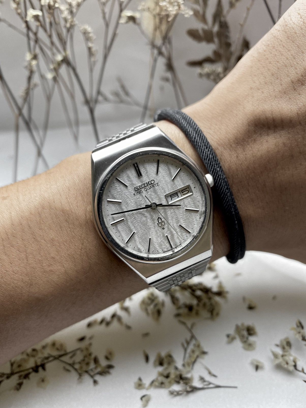 Seiko Seiko King Quartz Wood Dial Size 38 - 6 Thumbnail