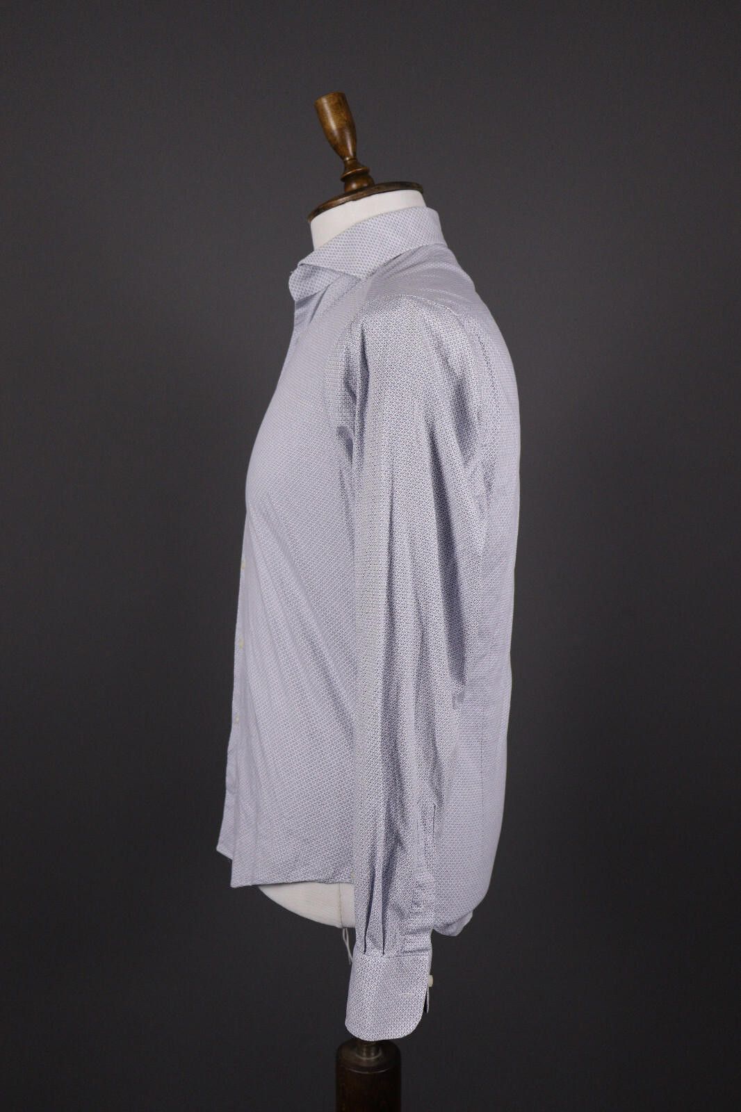 Designer Bottega del Sarto Slim Fit Blue Button Down Shirt Size 39 Size US M / EU 48-50 / 2 - 4 Thumbnail