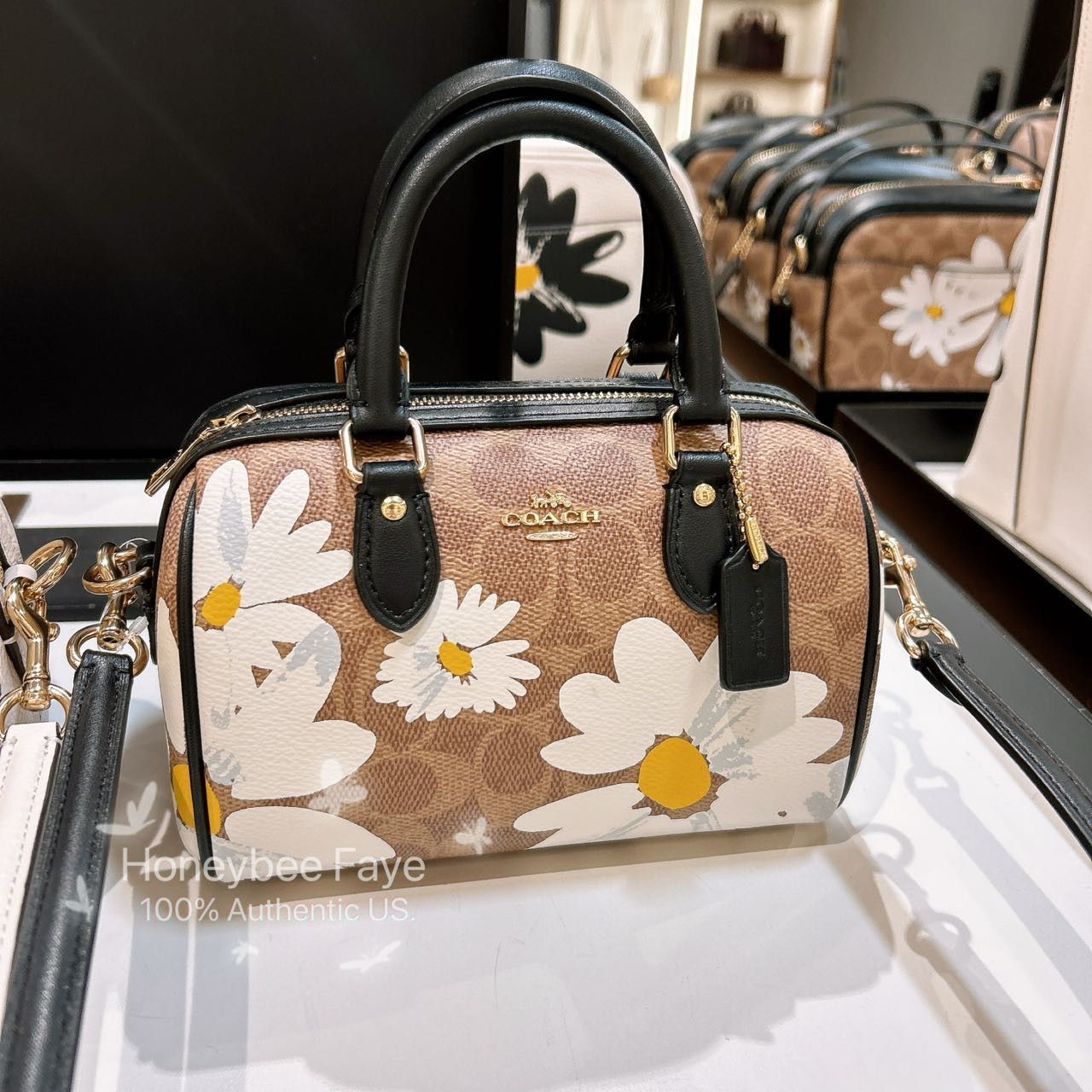 Coach Mini Rowan Crossbody Bag With Floral Print CZ596 Size ONE SIZE - 1 Thumbnail