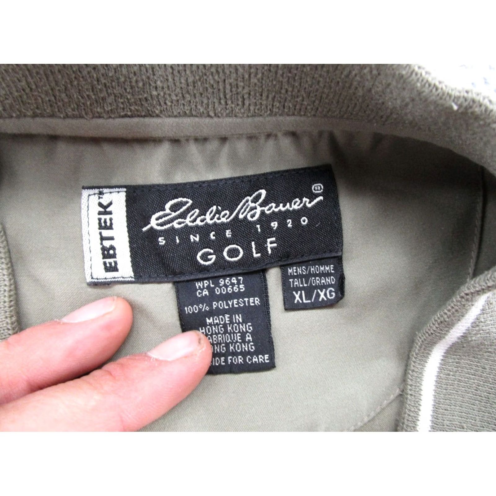 Eddie Bauer VINTAGE Eddie Bauer Ebtek Golf Windbreaker Jacket XL Green Mens 90s 2000s Embroidered Logo, Nylon, Polyester, Lightweight, Mid-Length, Regular Fit Size US XL / EU 56 / 4 - 5 Thumbnail