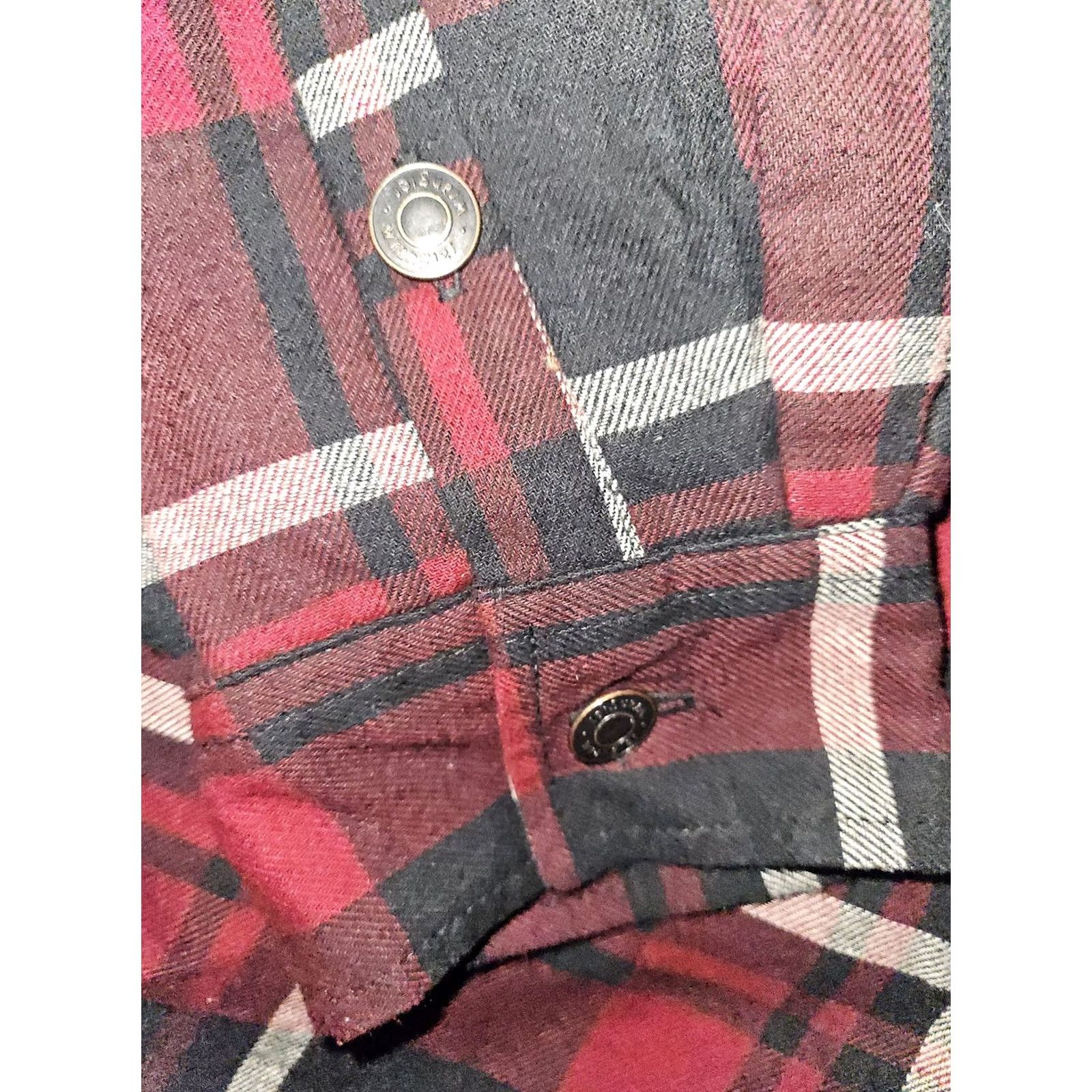 Wrangler Wrangler Shirt Mens Large Red Black Plaid Sherpa Lined Flannel Button Up Warm Jacket Size US L / EU 52-54 / 3 - 2 Thumbnail