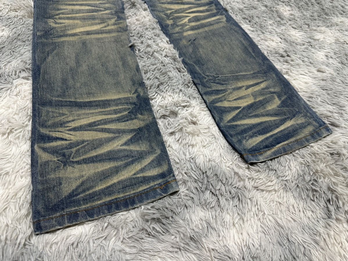 If Six Was Nine 🔥Sick Y2K K.U.I Mud Wash Flared Denim Goth Punk Size US 32 / EU 48 - 11 Thumbnail