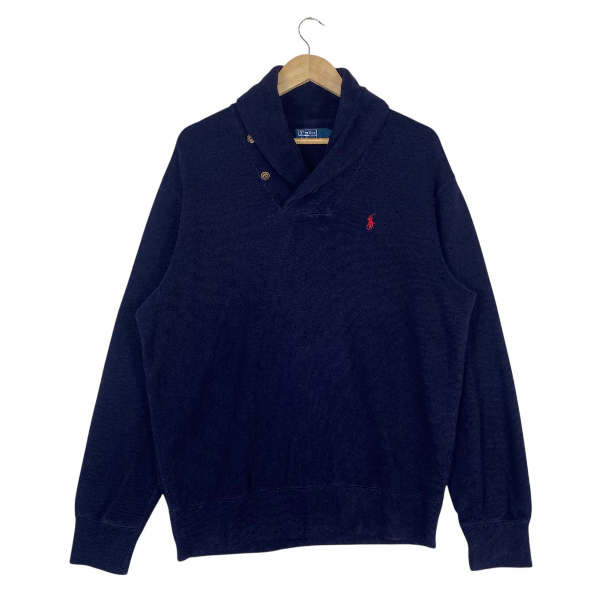 Polo Ralph Lauren 💥POLO RALPH LAUREN SHAWL COLLAR SWEATSHIRT Size US L / EU 52-54 / 3 - 1 Thumbnail